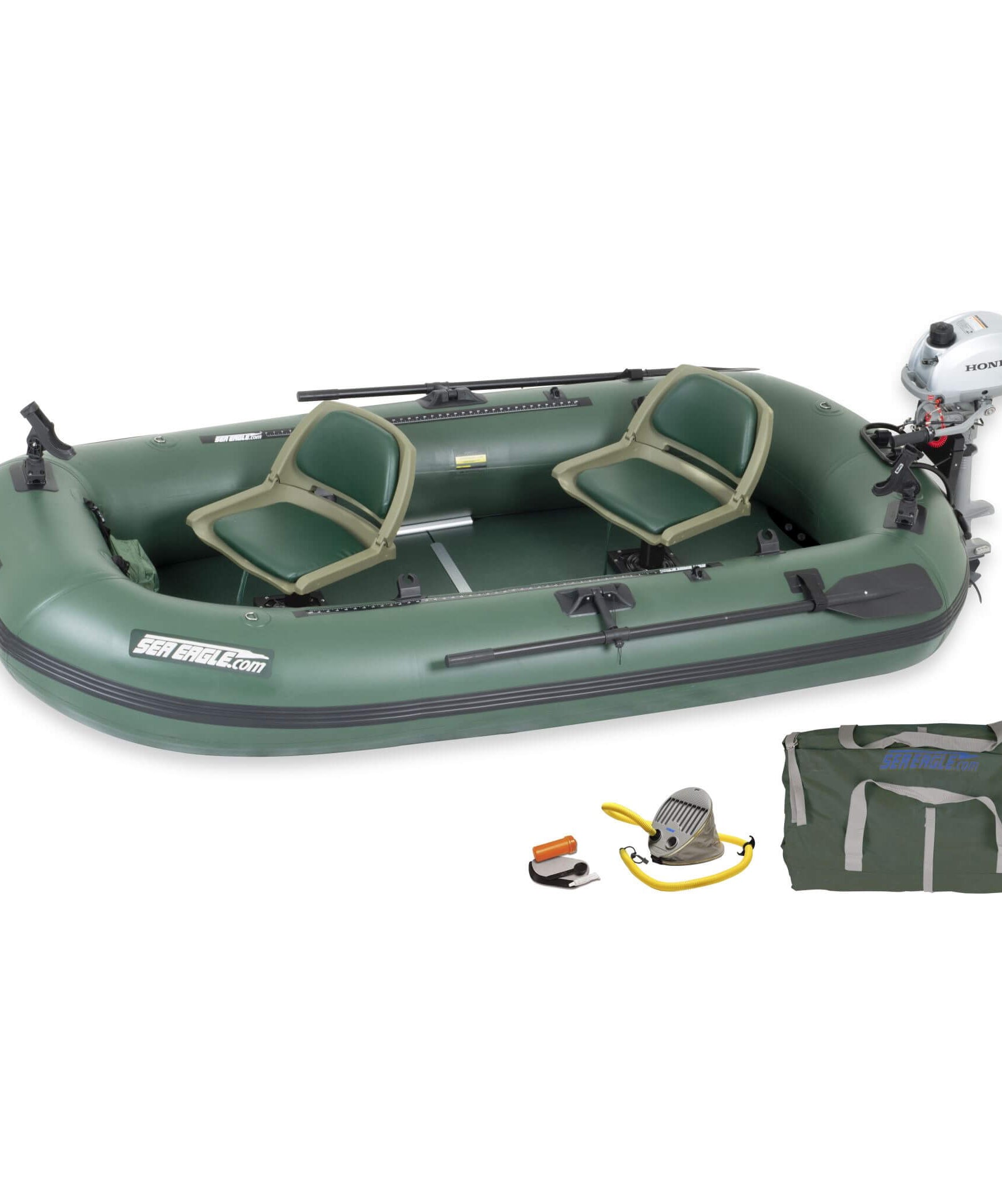 Sea Eagle STS10 Stealth Stalker Frameless Inflatable Fishing Boat, 10FT [STS10K] (SAK59314)