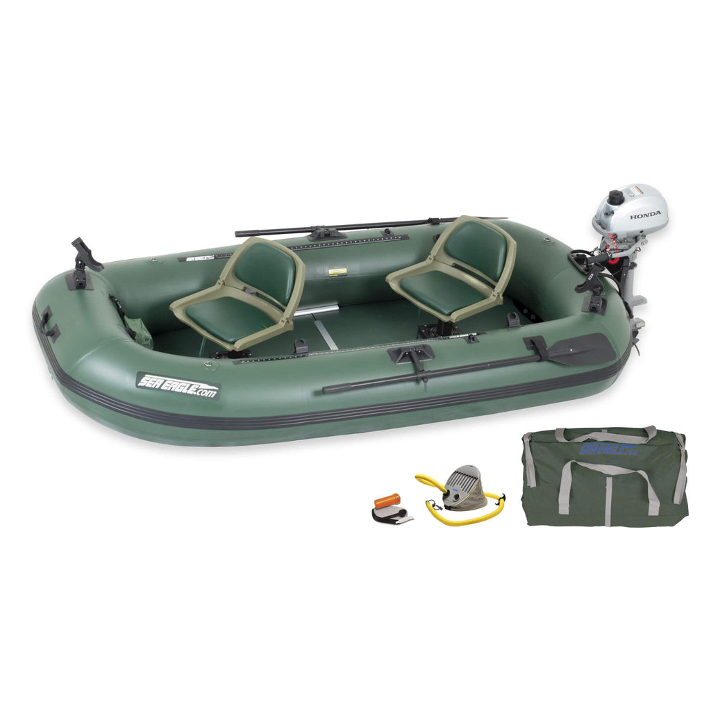 Sea Eagle STS10 Stealth Stalker Frameless Inflatable Fishing Boat, 10FT [STS10K] (SAK59314)