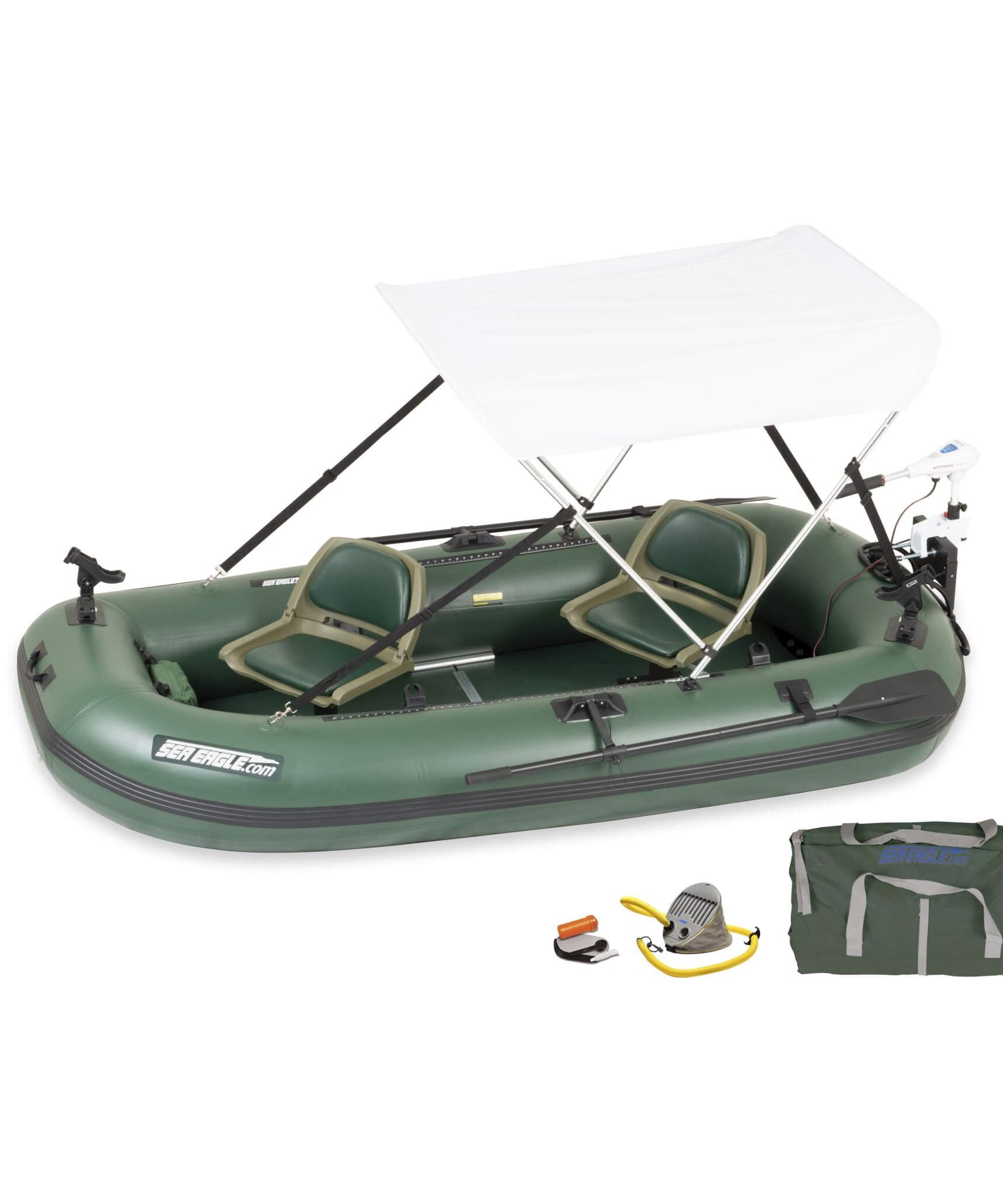 Sea Eagle STS10 Stealth Stalker Frameless Inflatable Fishing Boat, 10FT [STS10K] (SAK59314)
