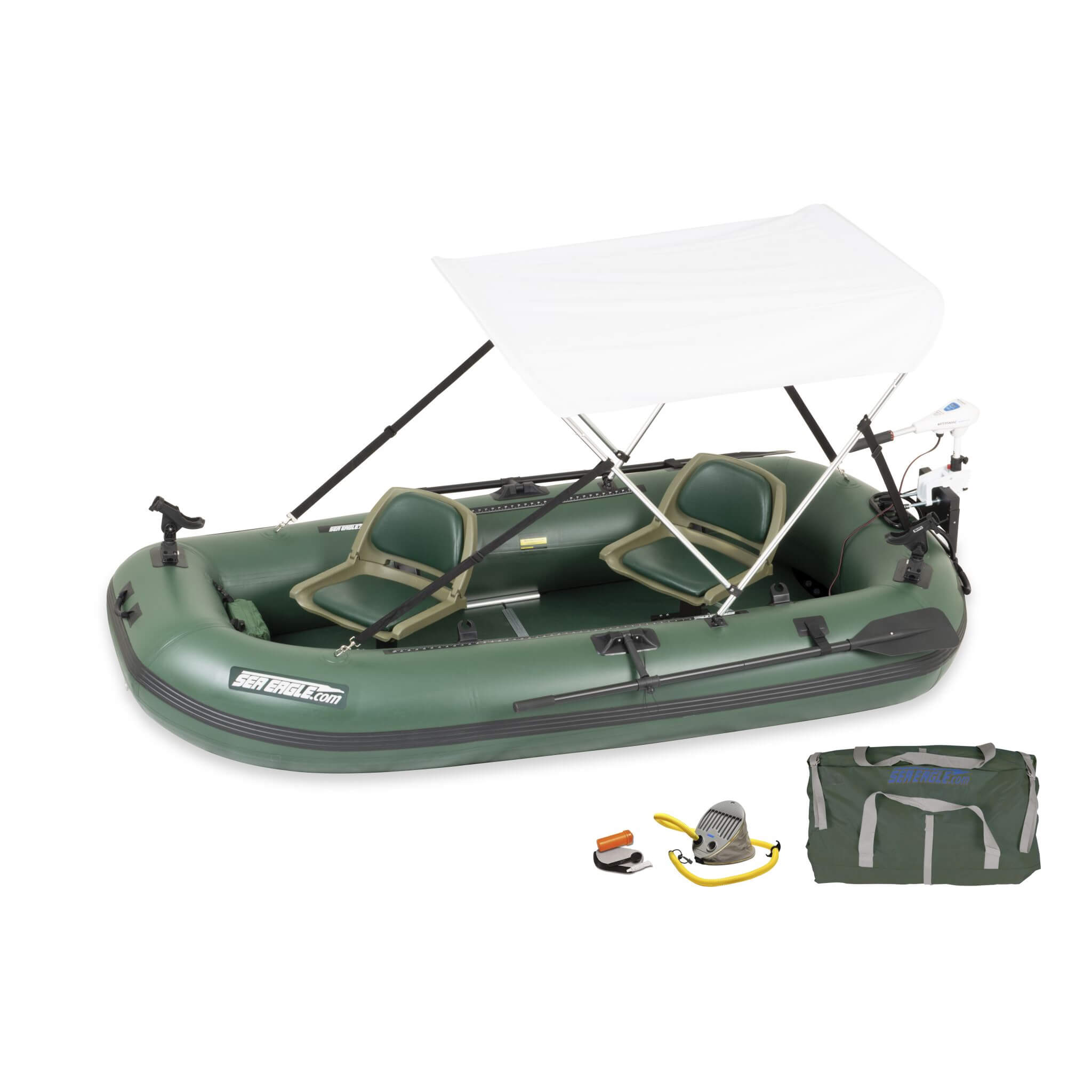 Sea Eagle STS10 Stealth Stalker Frameless Inflatable Fishing Boat, 10FT [STS10K] (SAK59314)