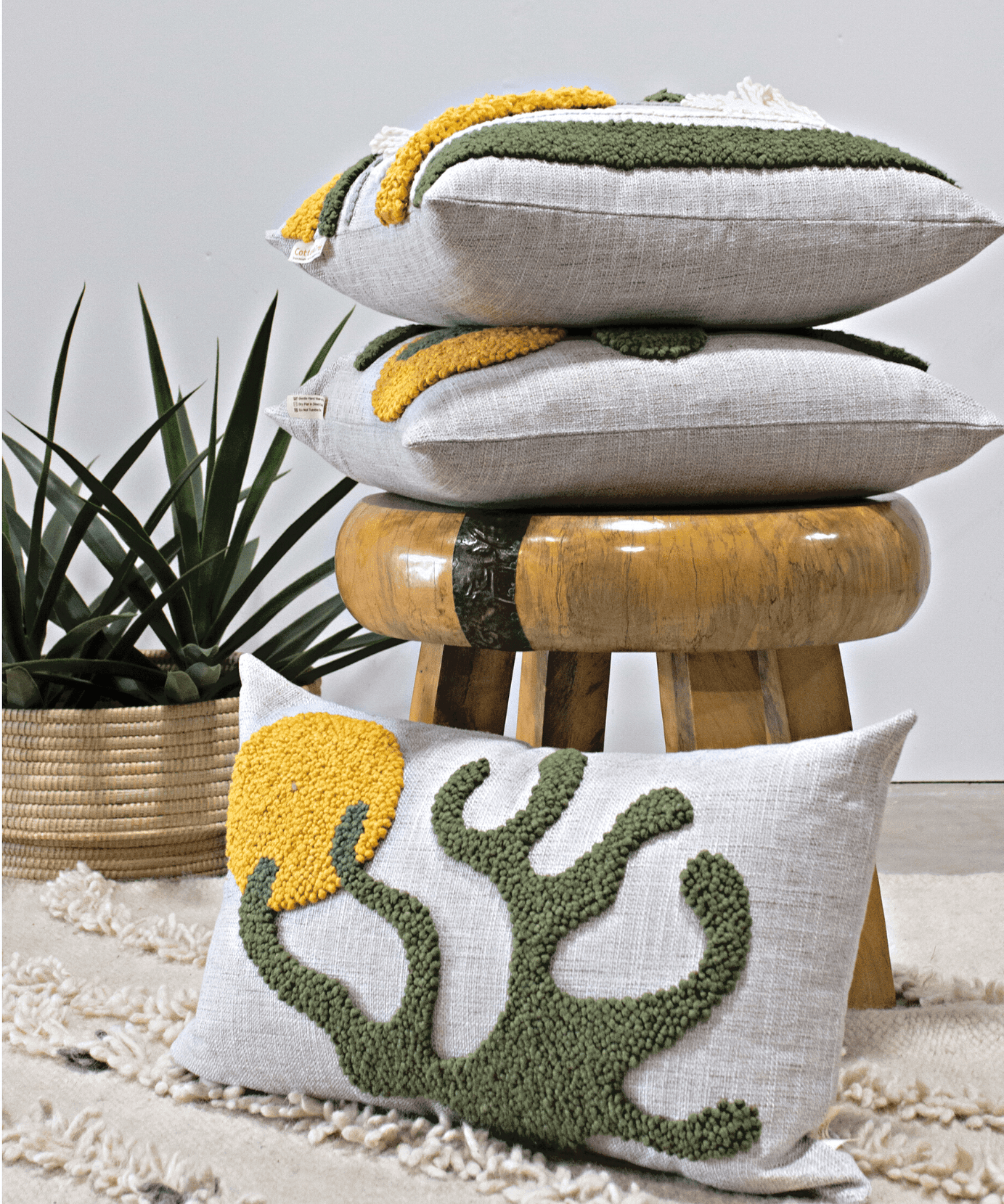 Sea Kelp Throw Pillow