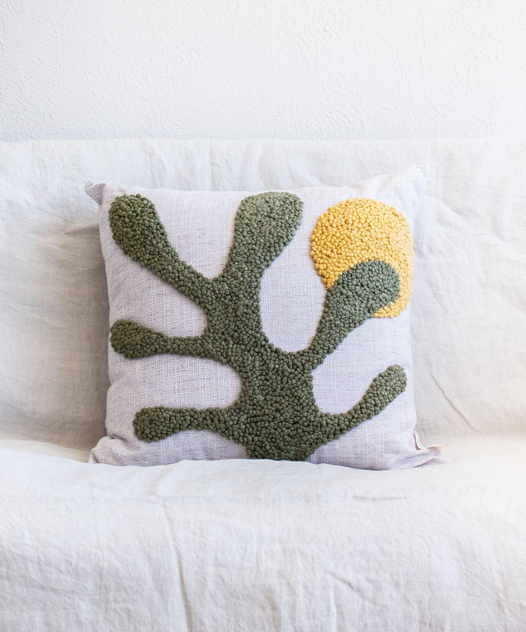 Sea Kelp Throw Pillow