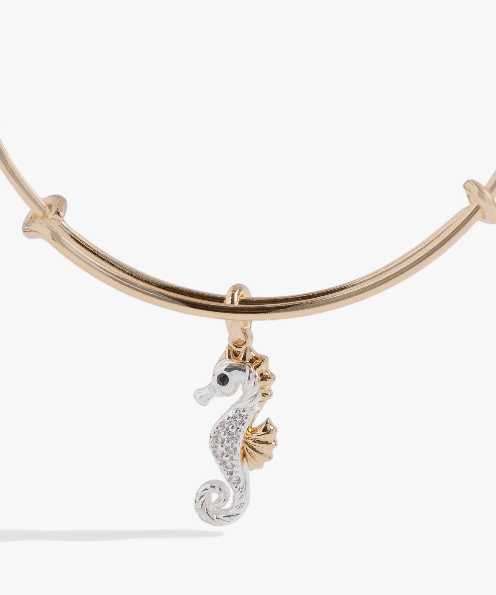 Seahorse Charm Bangle