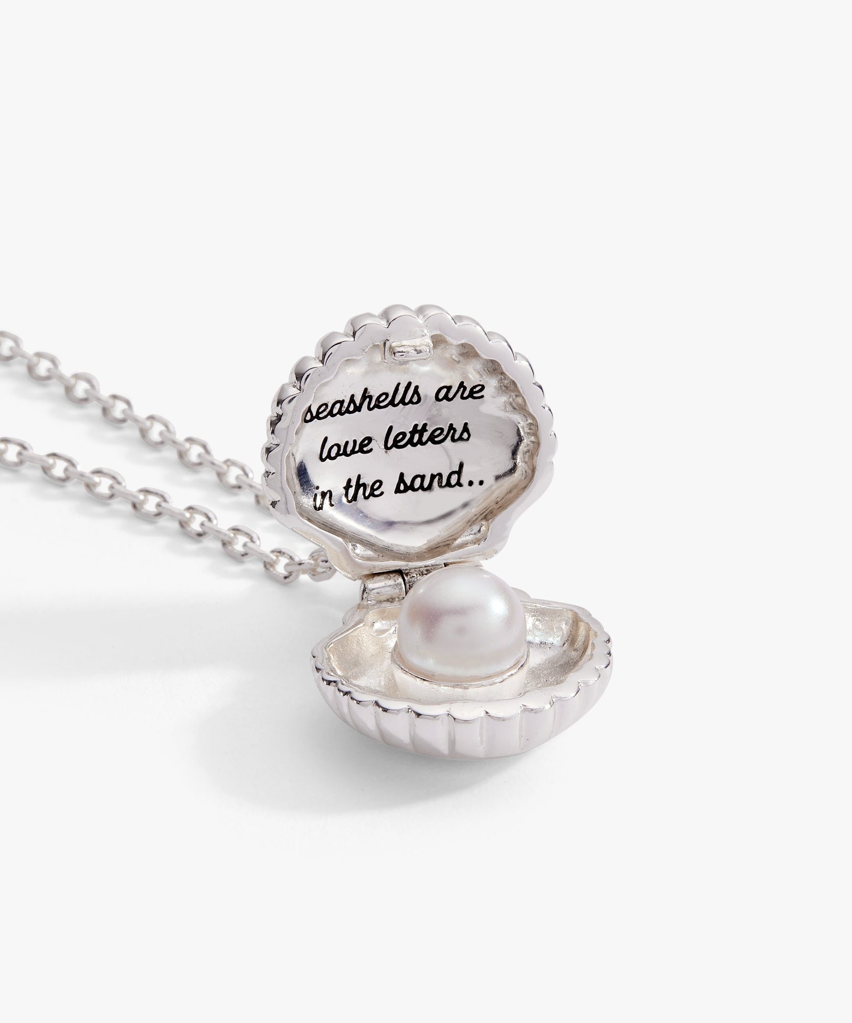 Salt + Sea 'Seashells Are Love Letters In The Sand' Seashell Locket Pendant