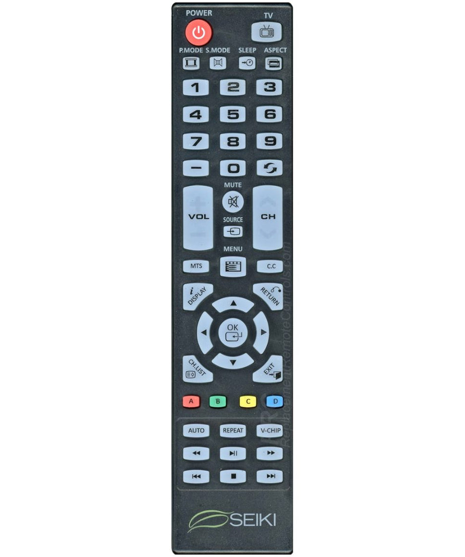 Seiki 84504906B02 TV Remote Control