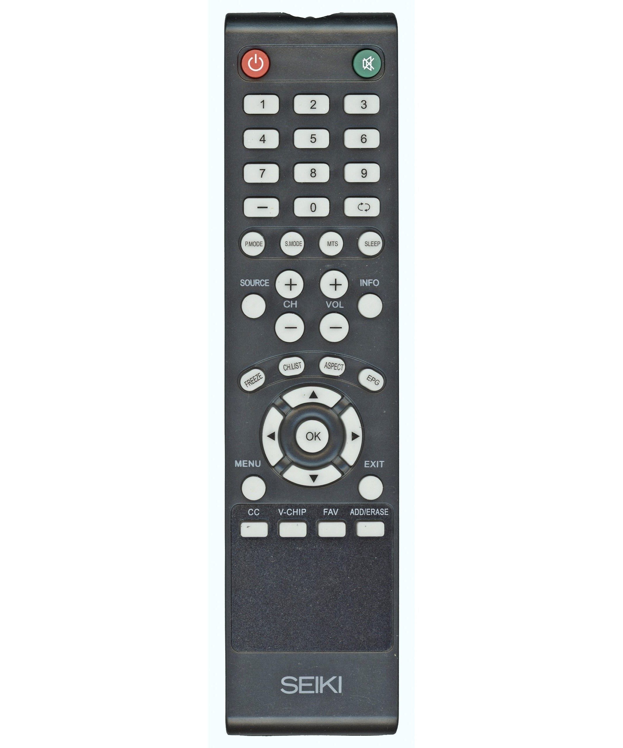 Seiki JX8061A TV Remote Control