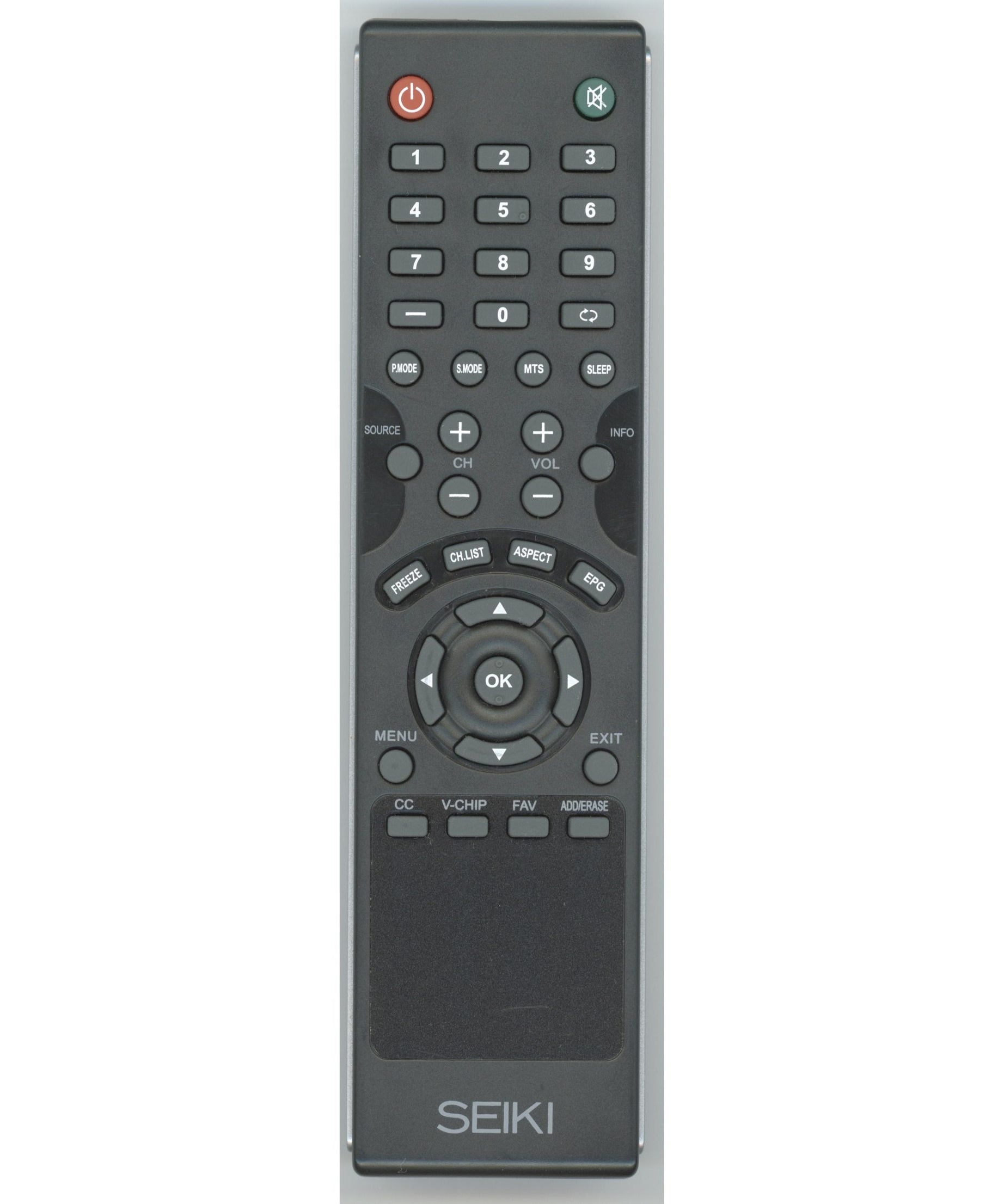 Seiki JX8061A TV Remote Control