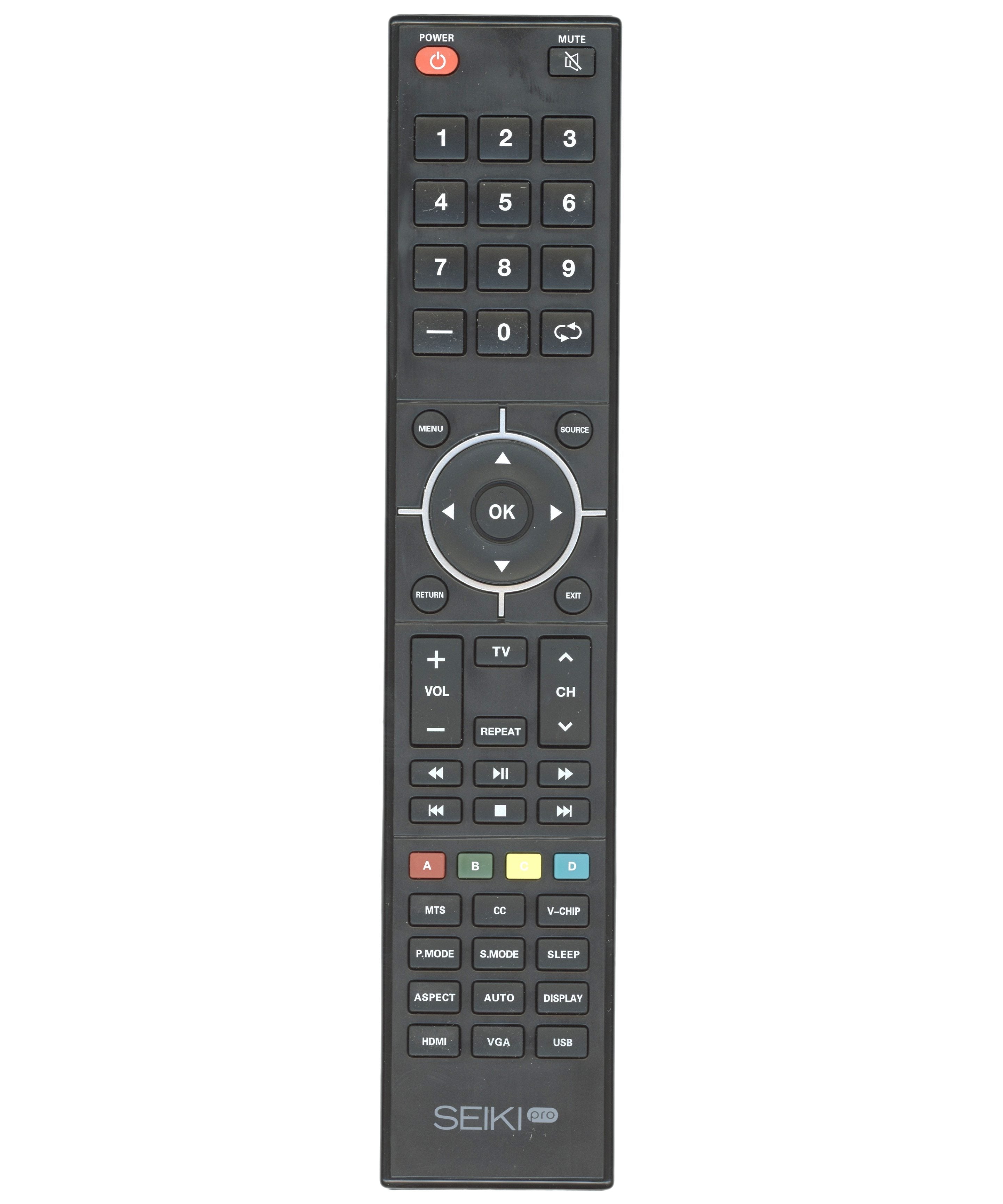 Seiki PRO SMART V4.0 TV Remote Control