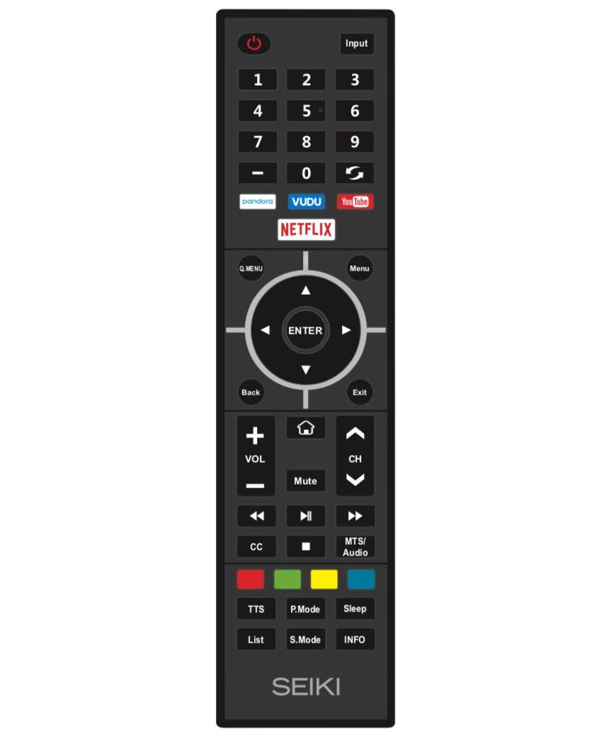 Seiki UKSERIESREM TV Remote Control
