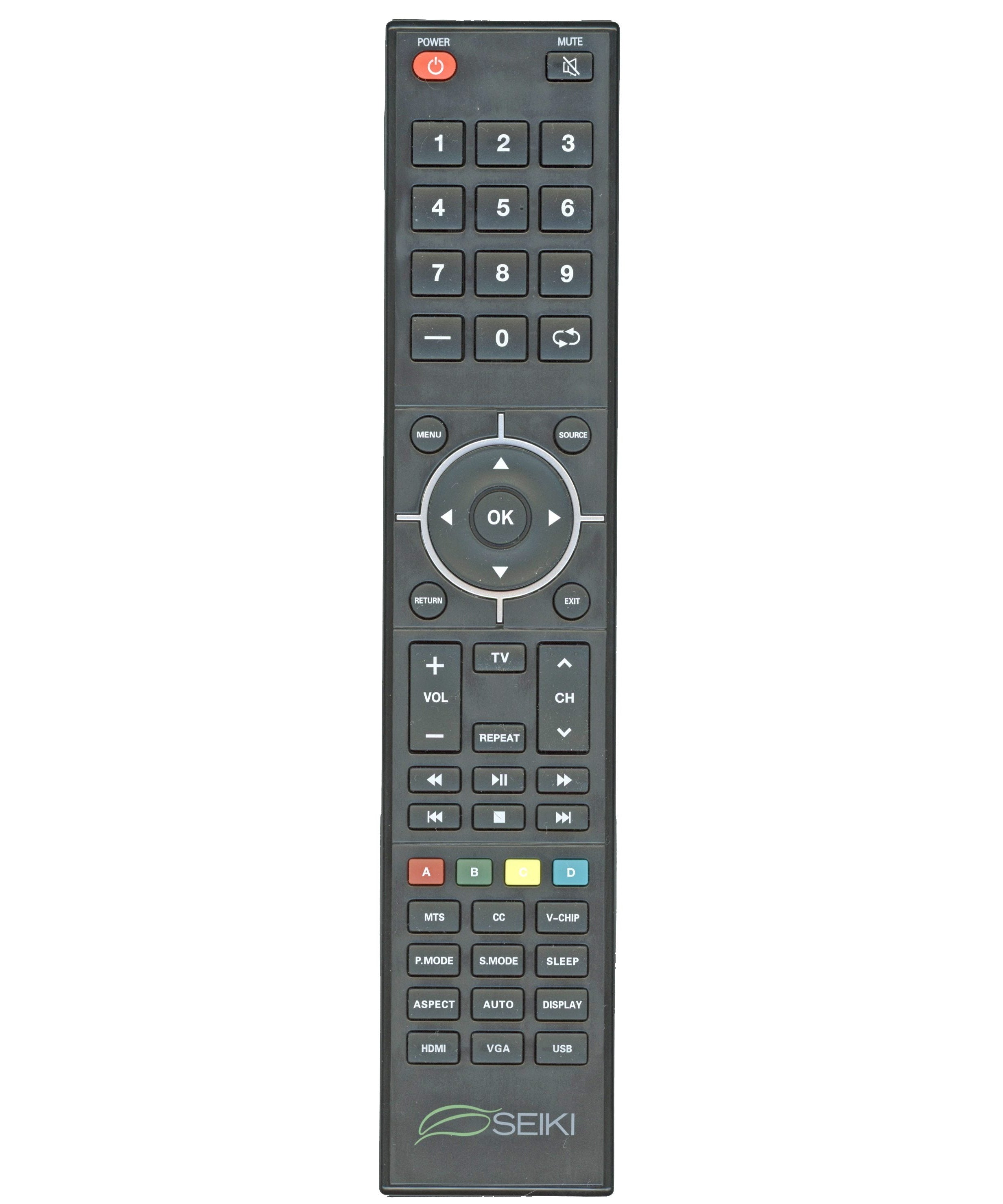 Seiki XHY39102 TV Remote Control