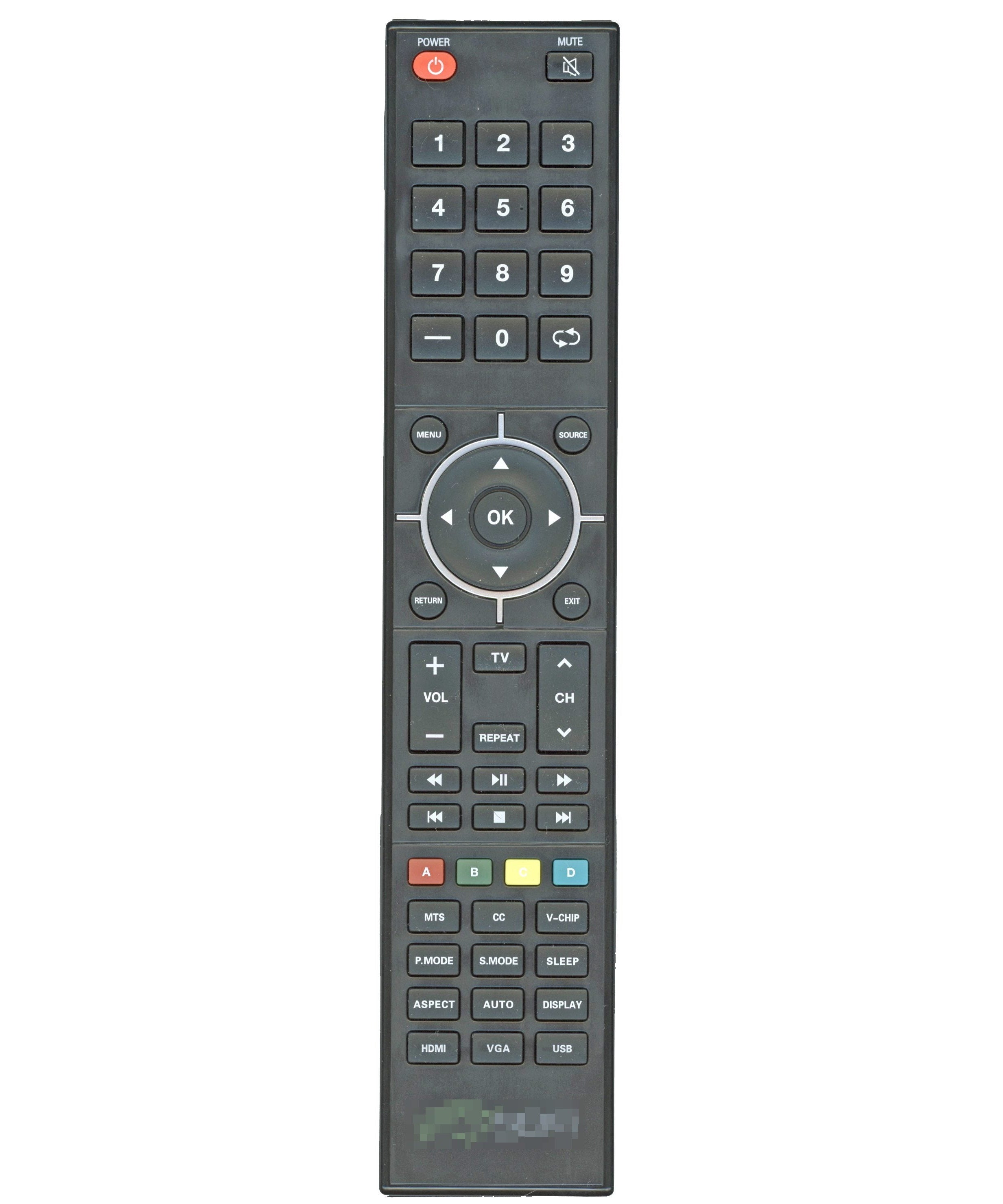 Seiki XHY39102 TV Remote Control