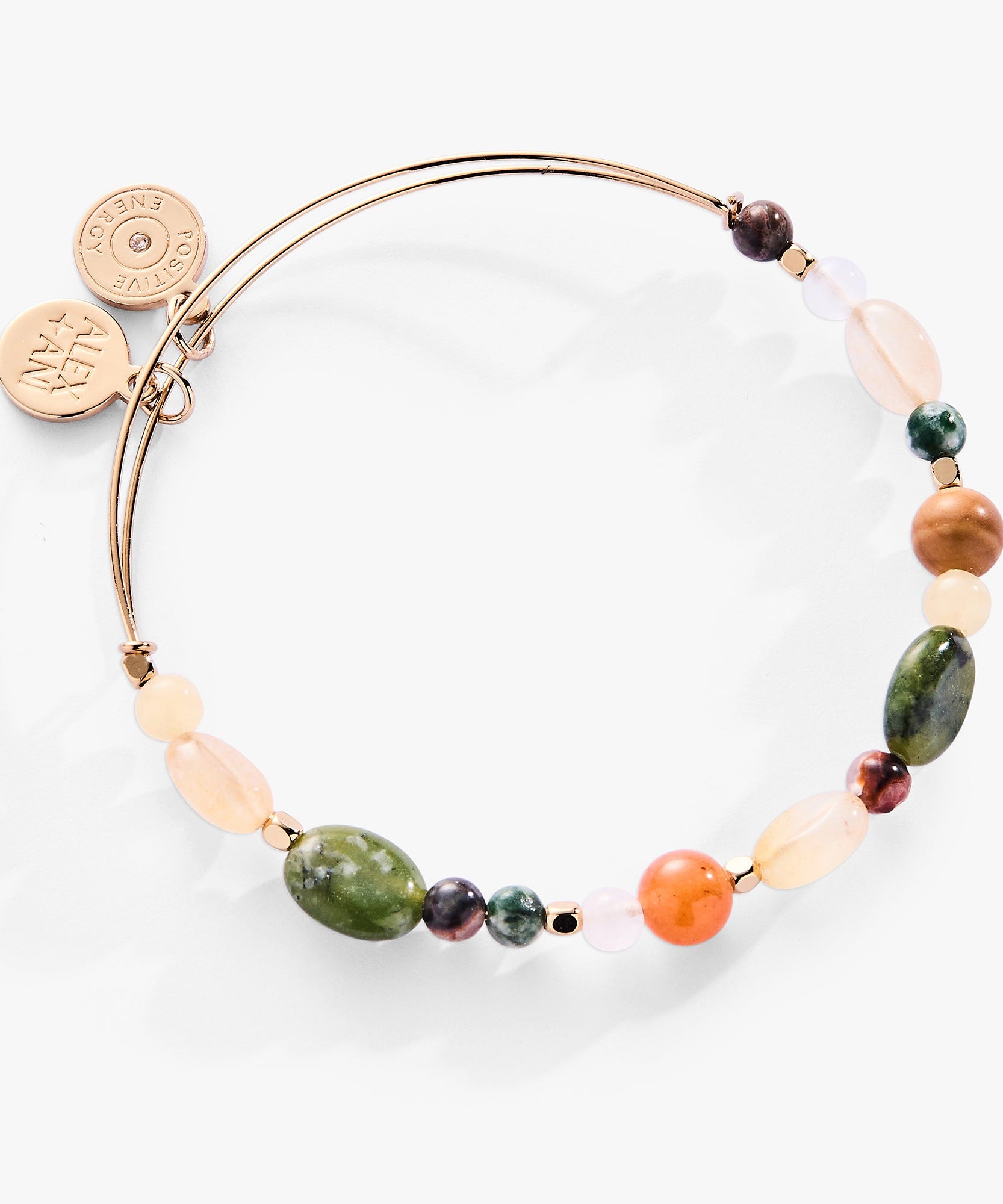 Nugget Semi-Precious Beaded Bangle