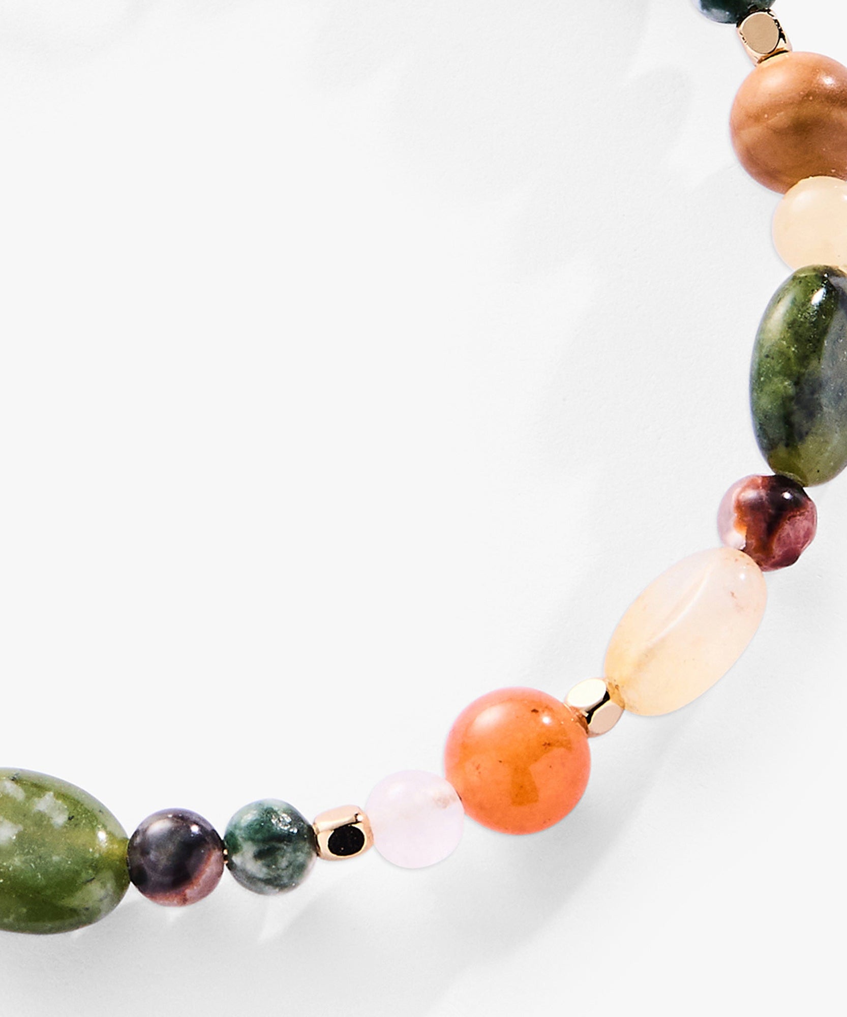 Nugget Semi-Precious Beaded Bangle