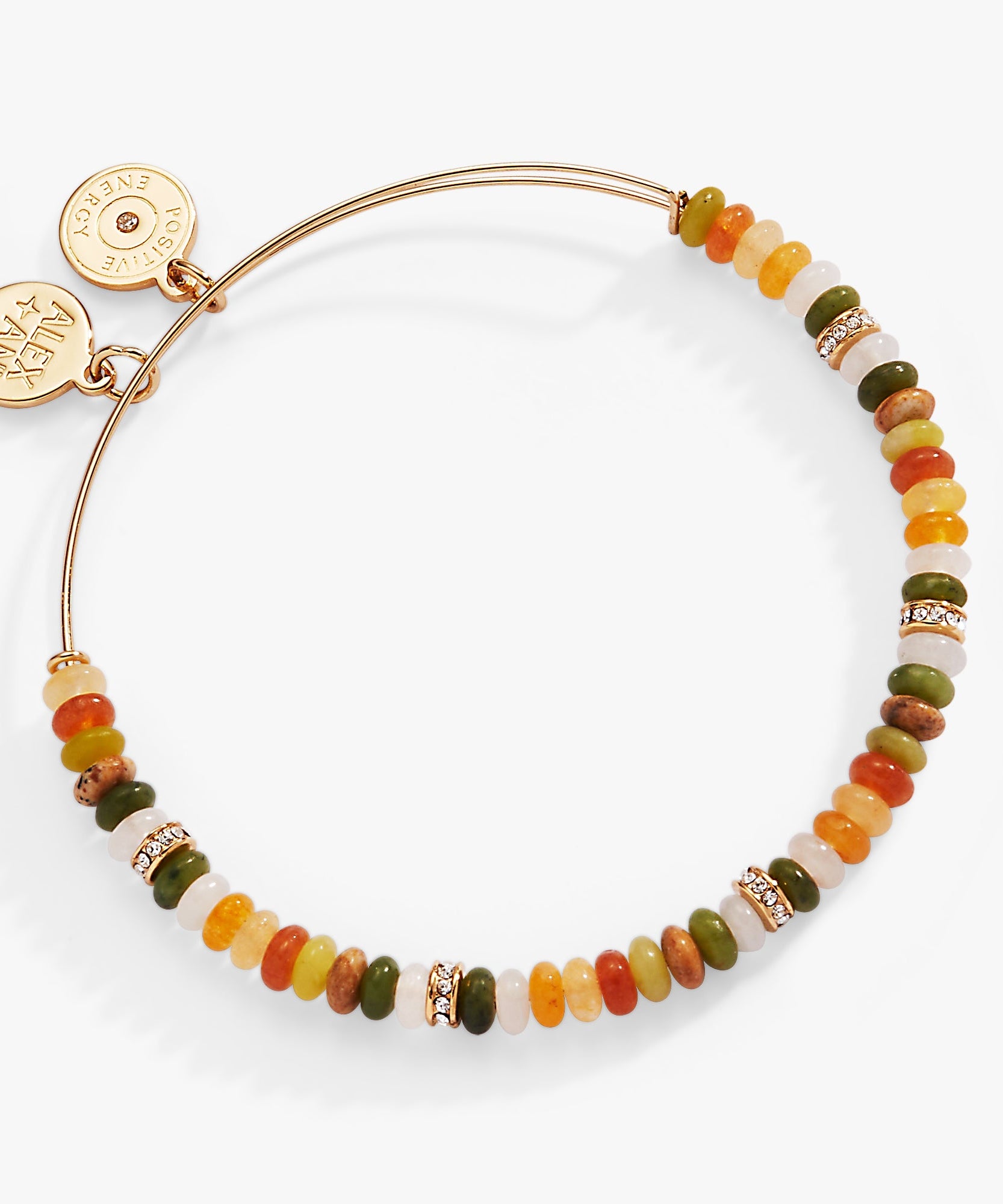 Multi-Color Semi-Precious Beaded Bangle