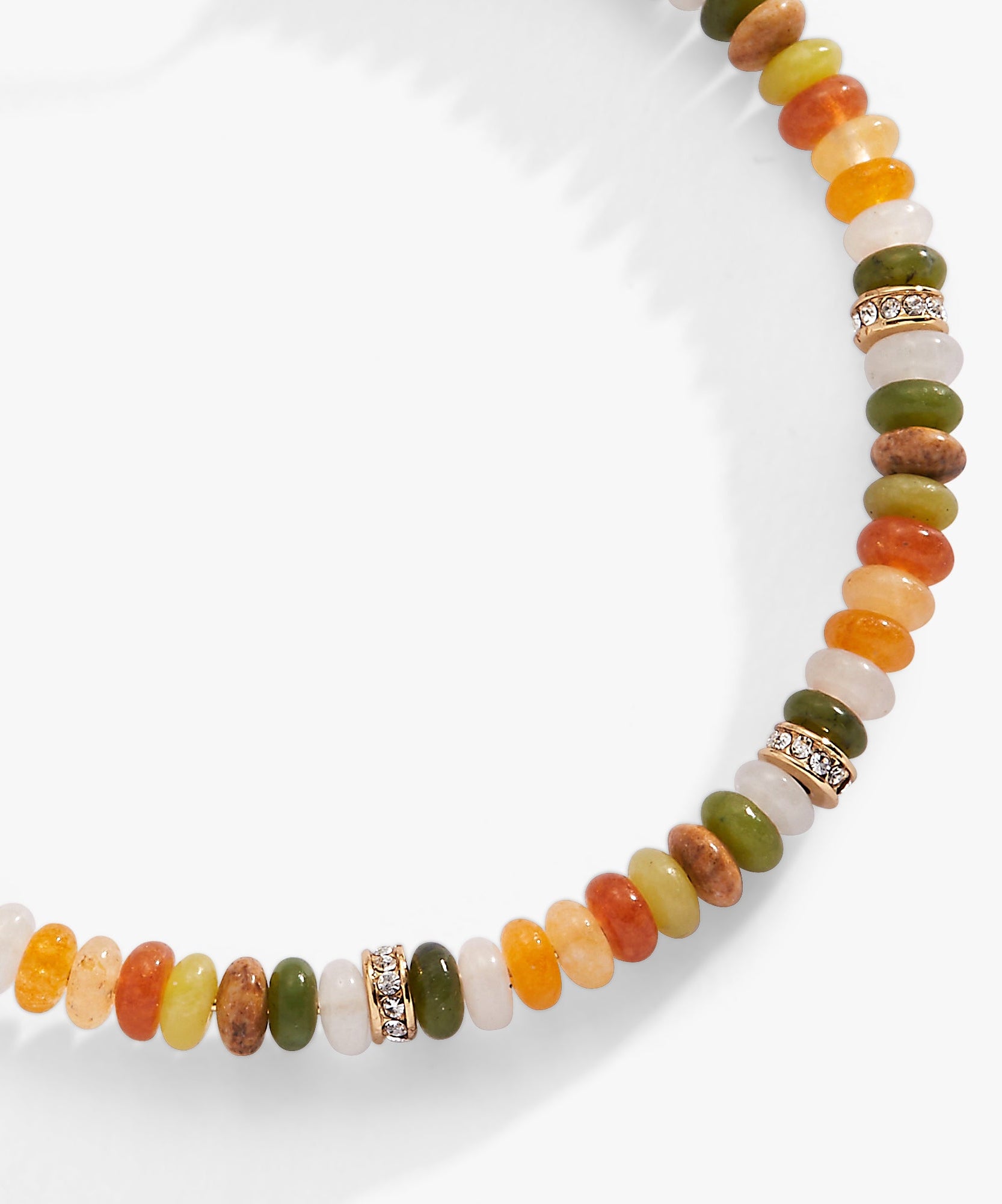 Multi-Color Semi-Precious Beaded Bangle
