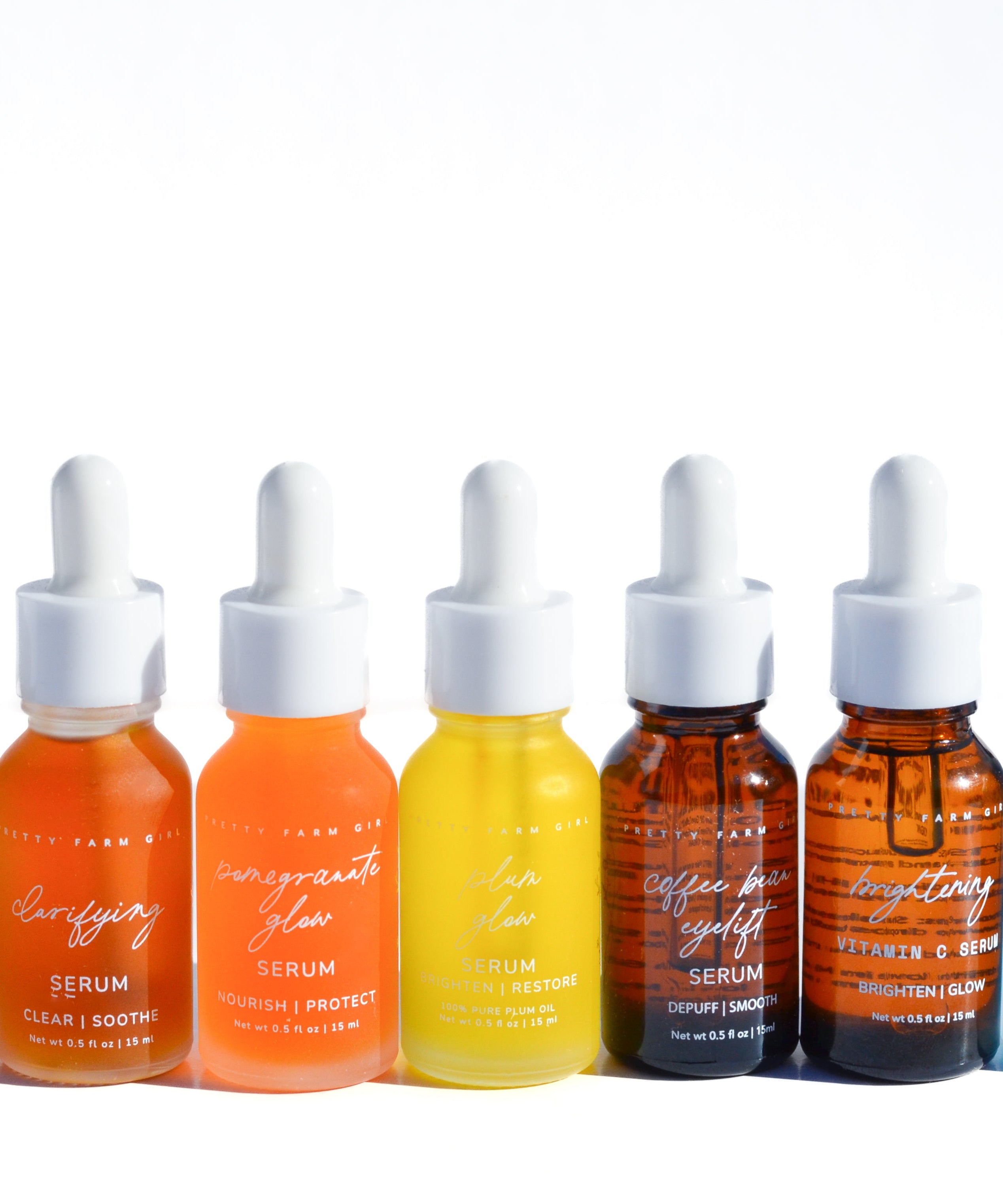 Daily Glow Serum Bundle Organic Pressed Nourishing Serums
