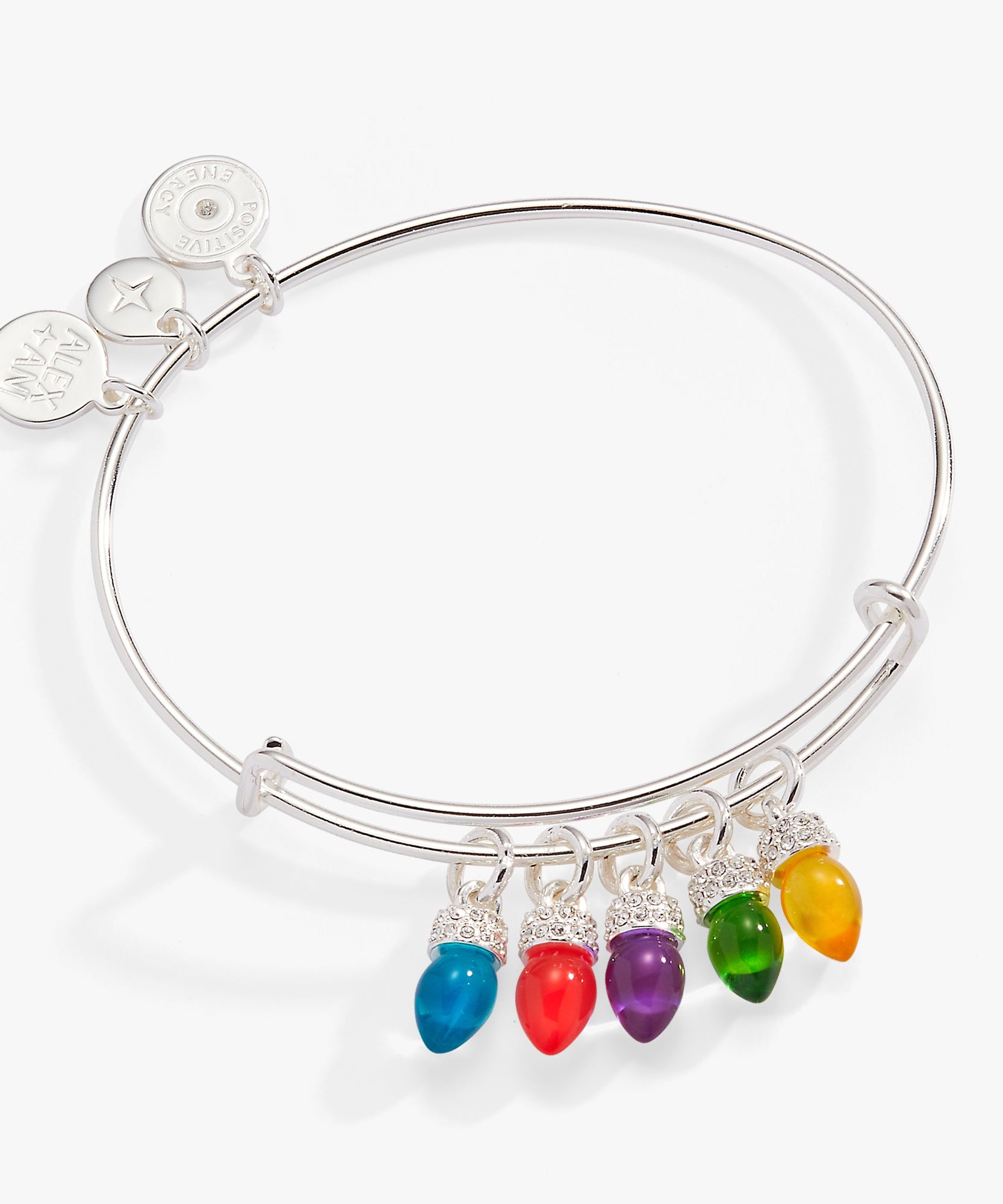 Christmas Light Bulb Charm Bangle