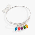 Christmas Light Bulb Charm Bangle