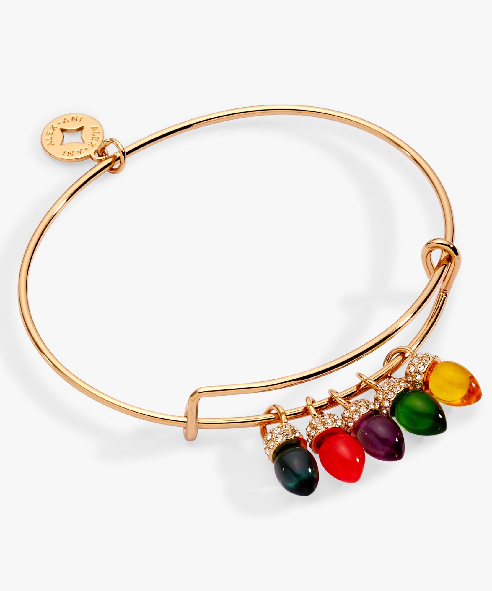 Christmas Light Bulb Charm Bangle