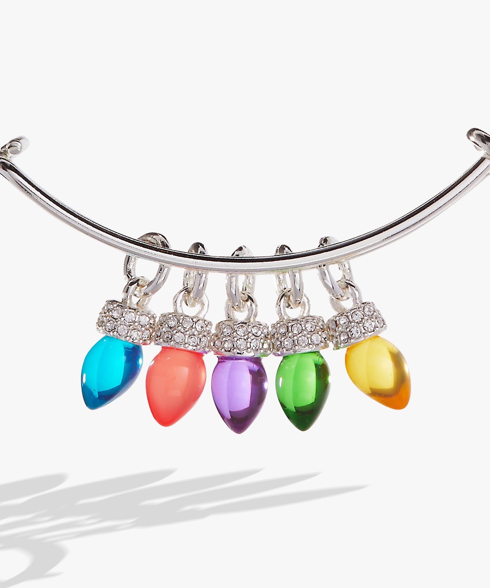 Christmas Light Bulb Charm Bangle