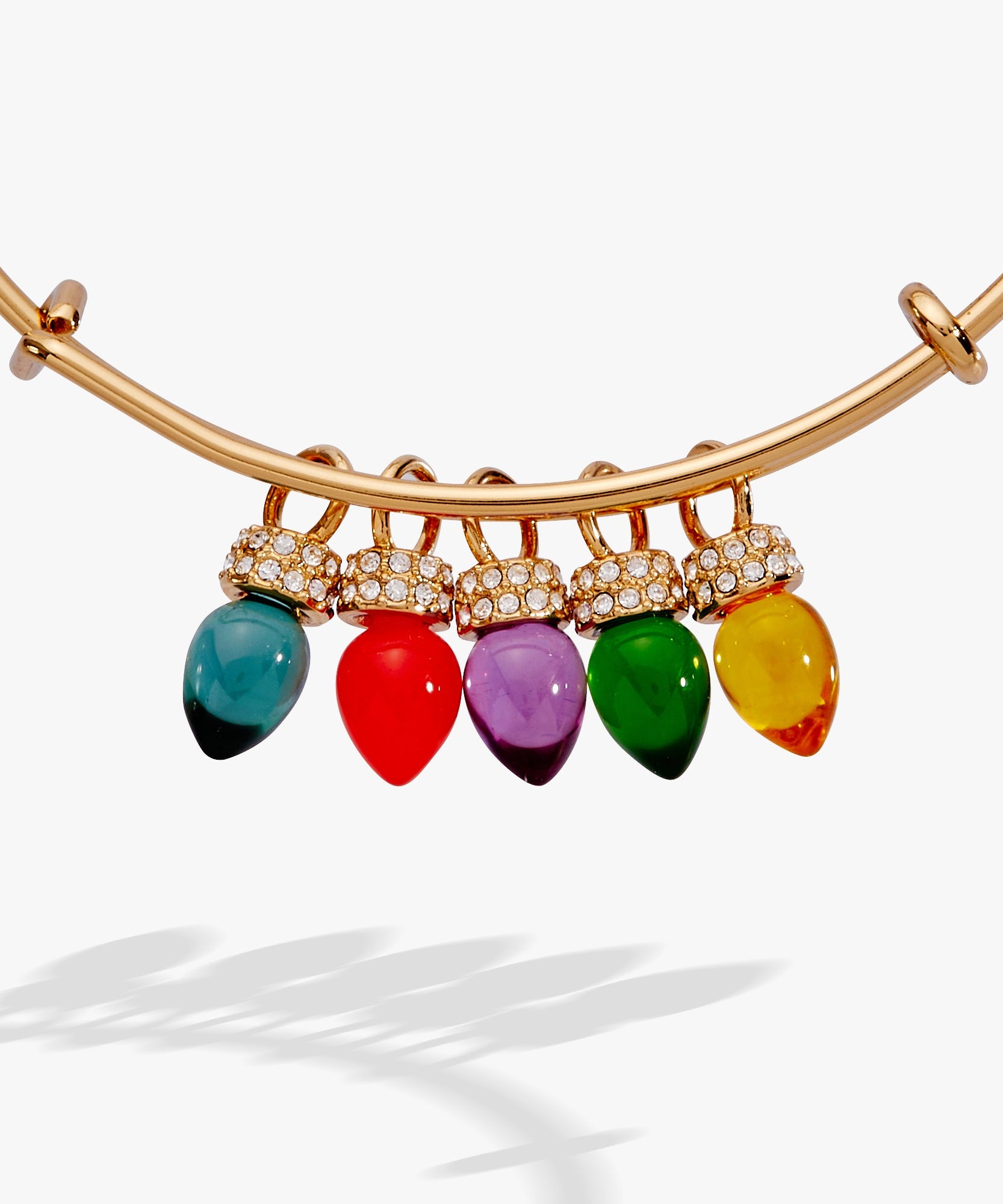 Christmas Light Bulb Charm Bangle