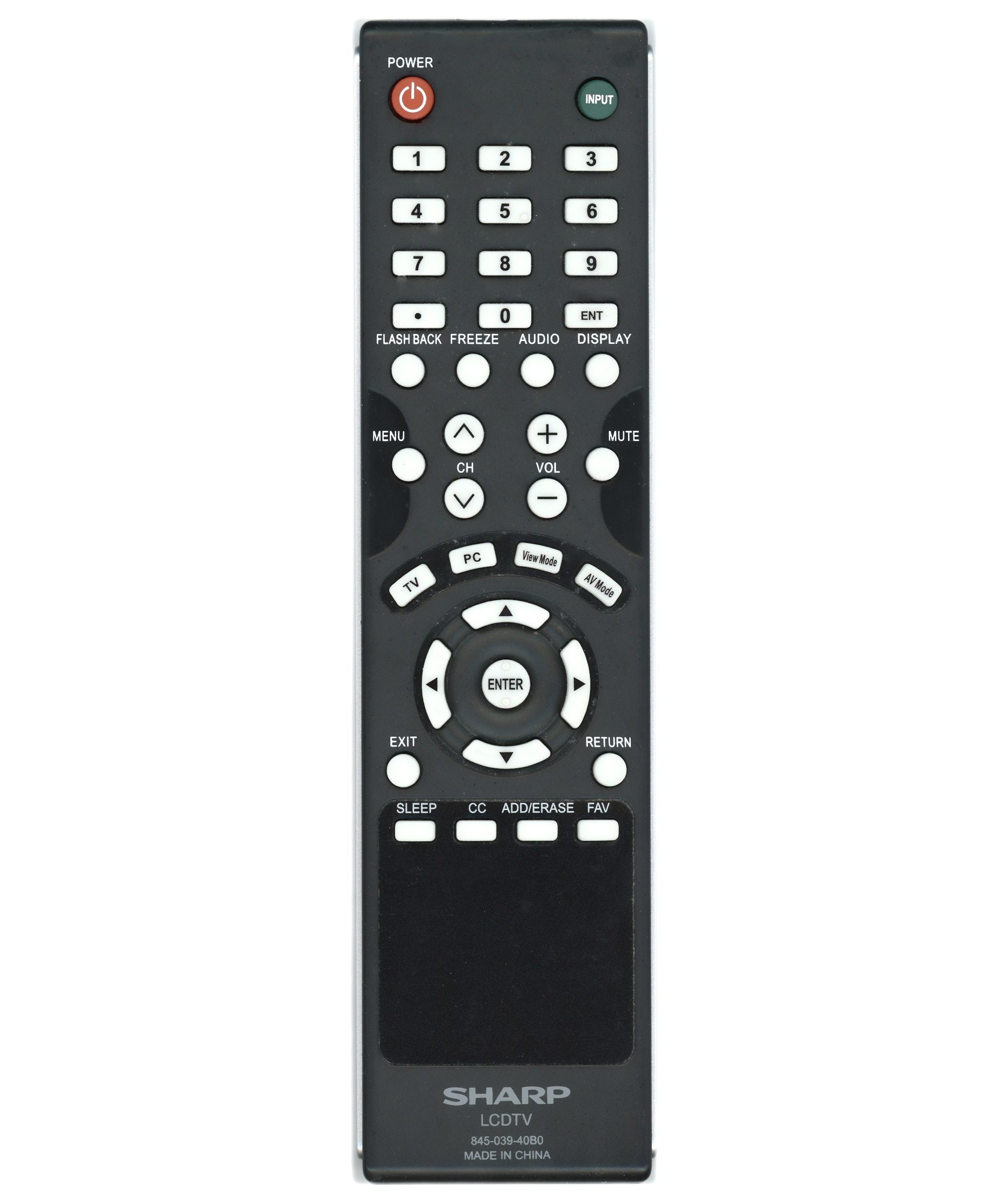 Sharp 84503940B0 TV Remote Control