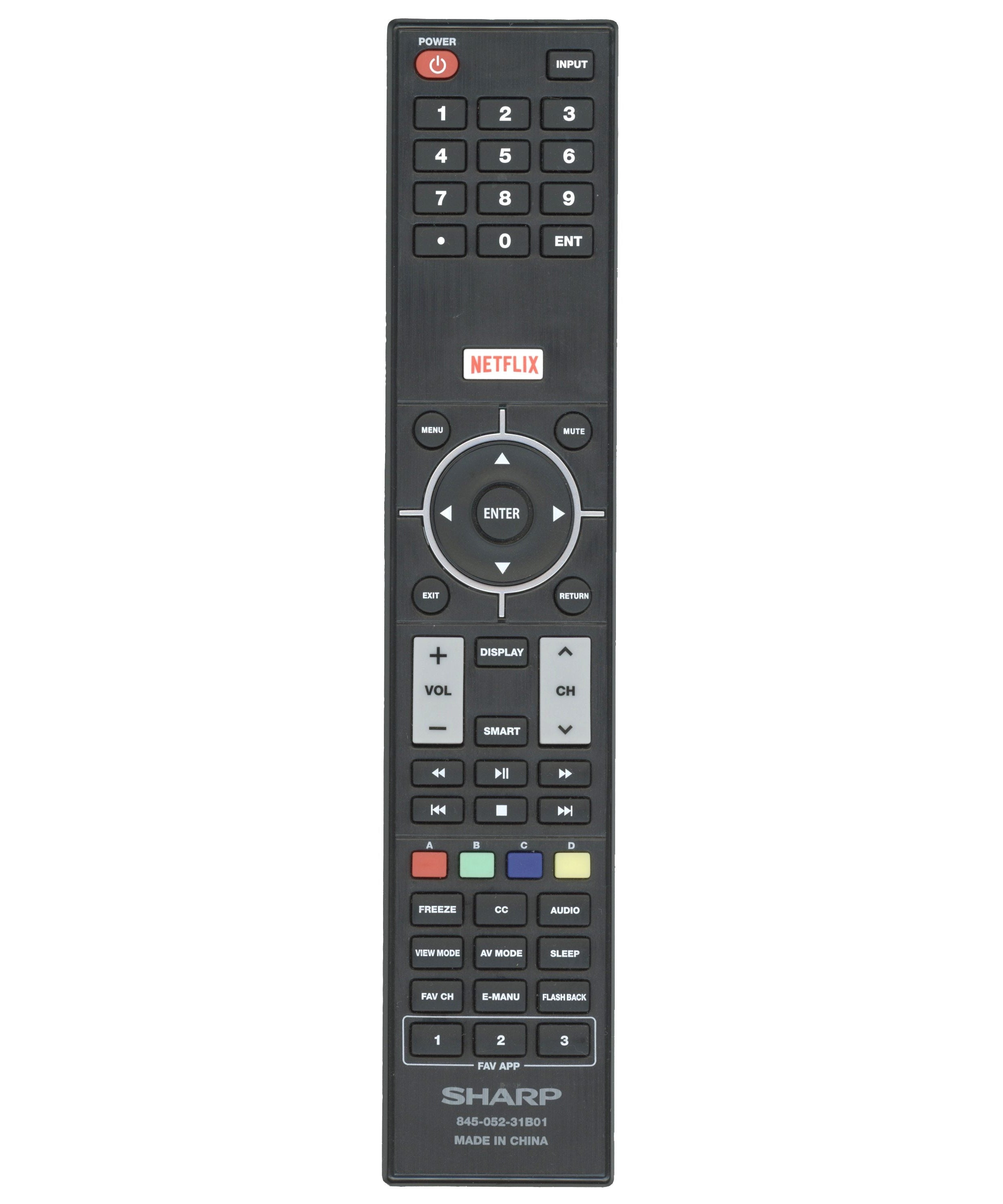 Sharp 84505231B01 TV Remote Control