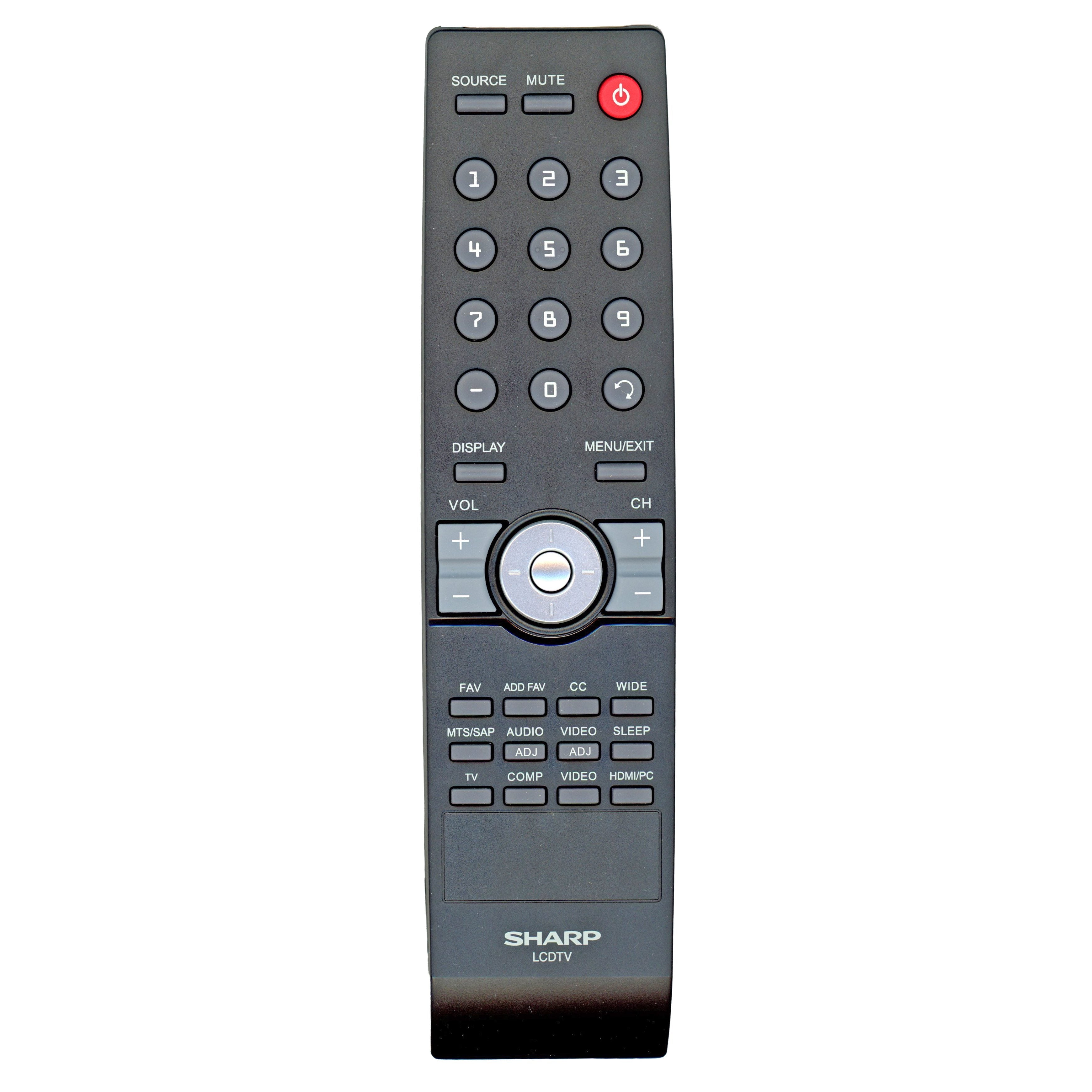 Sharp RC2443802/01 TV Remote Control - 9JR9800000004 098GRABD9NESHR