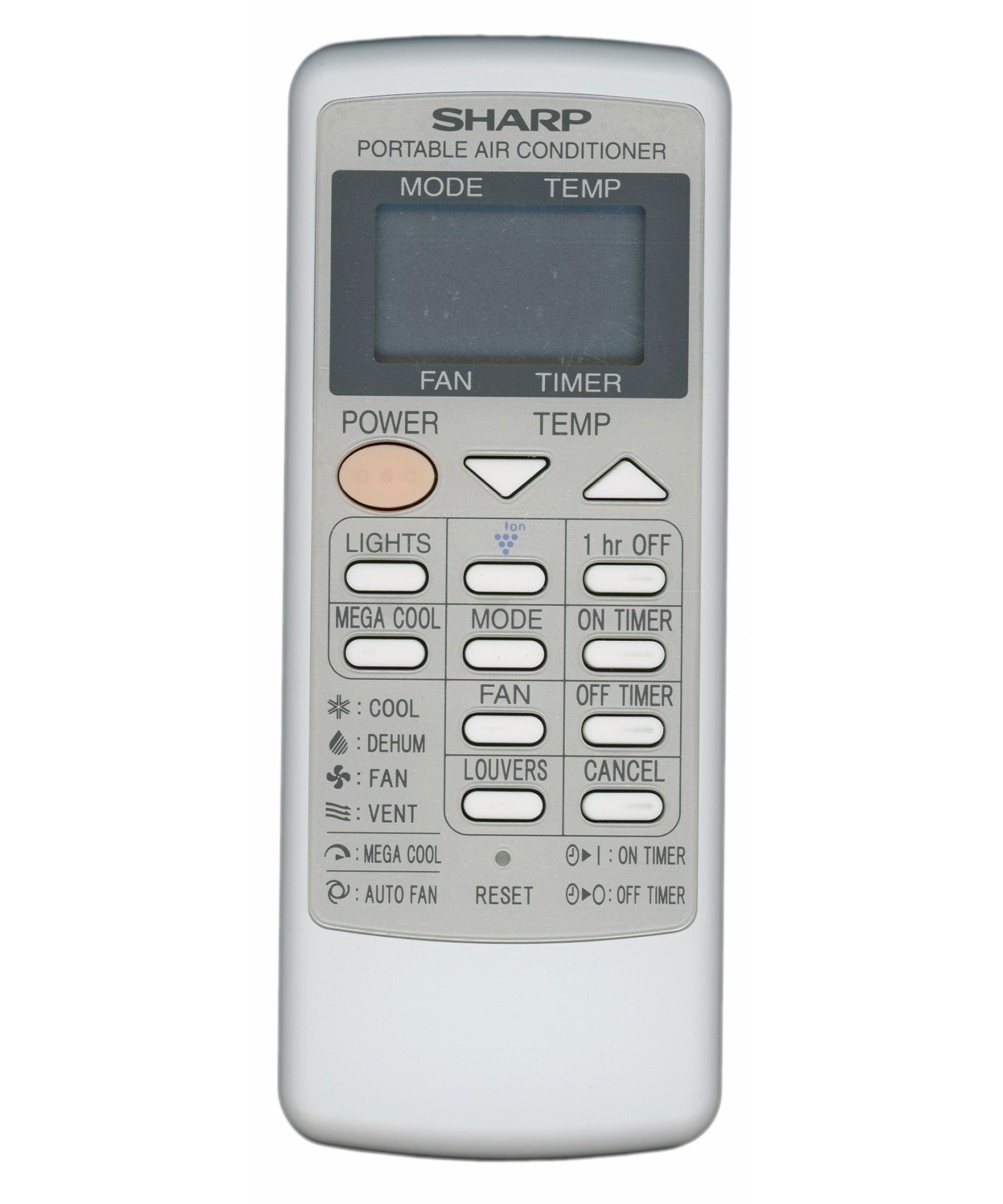 Sharp CRMCA663JBEZ Air Conditioner Remote Control
