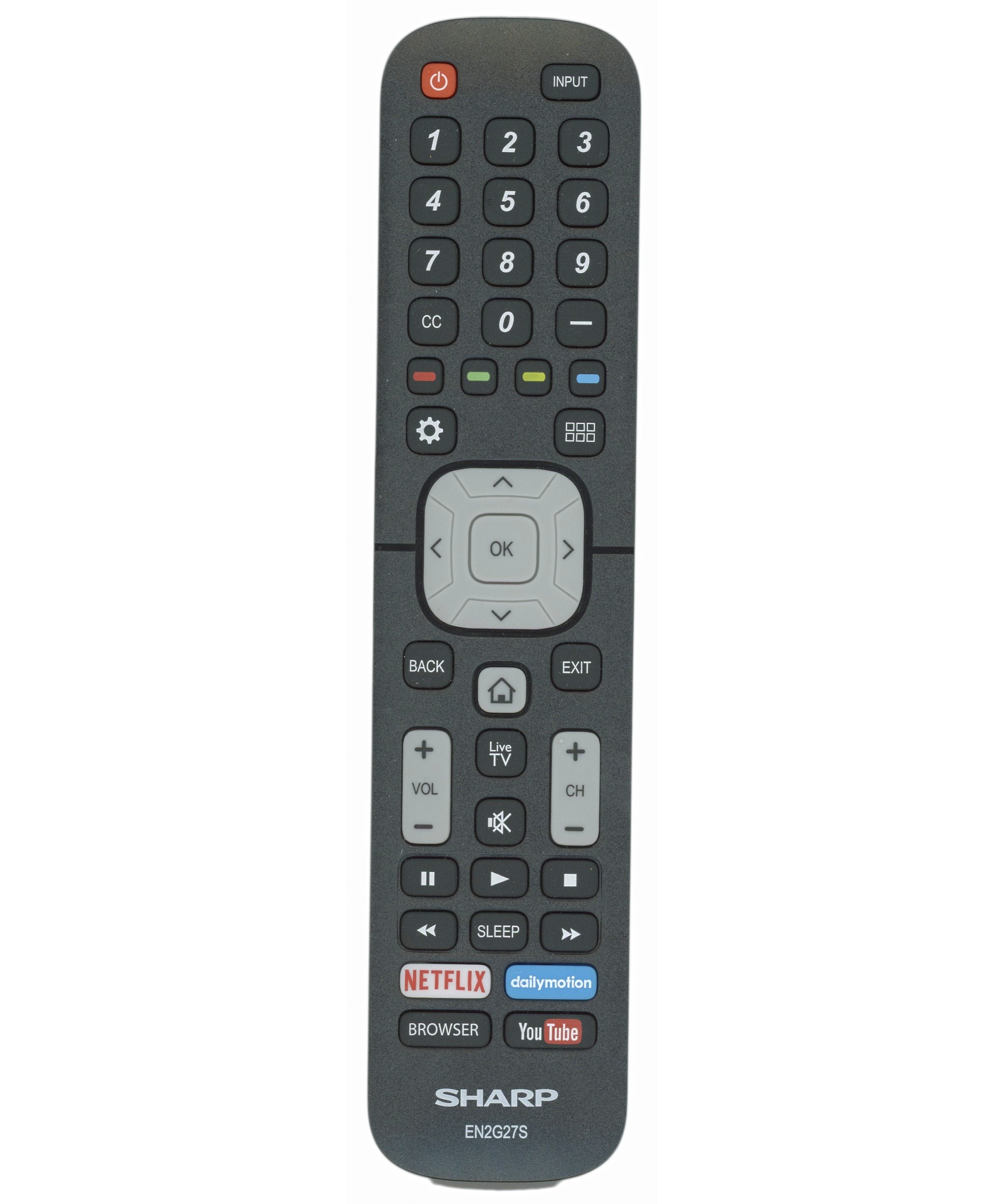 Sharp EN2G27S TV Remote Control