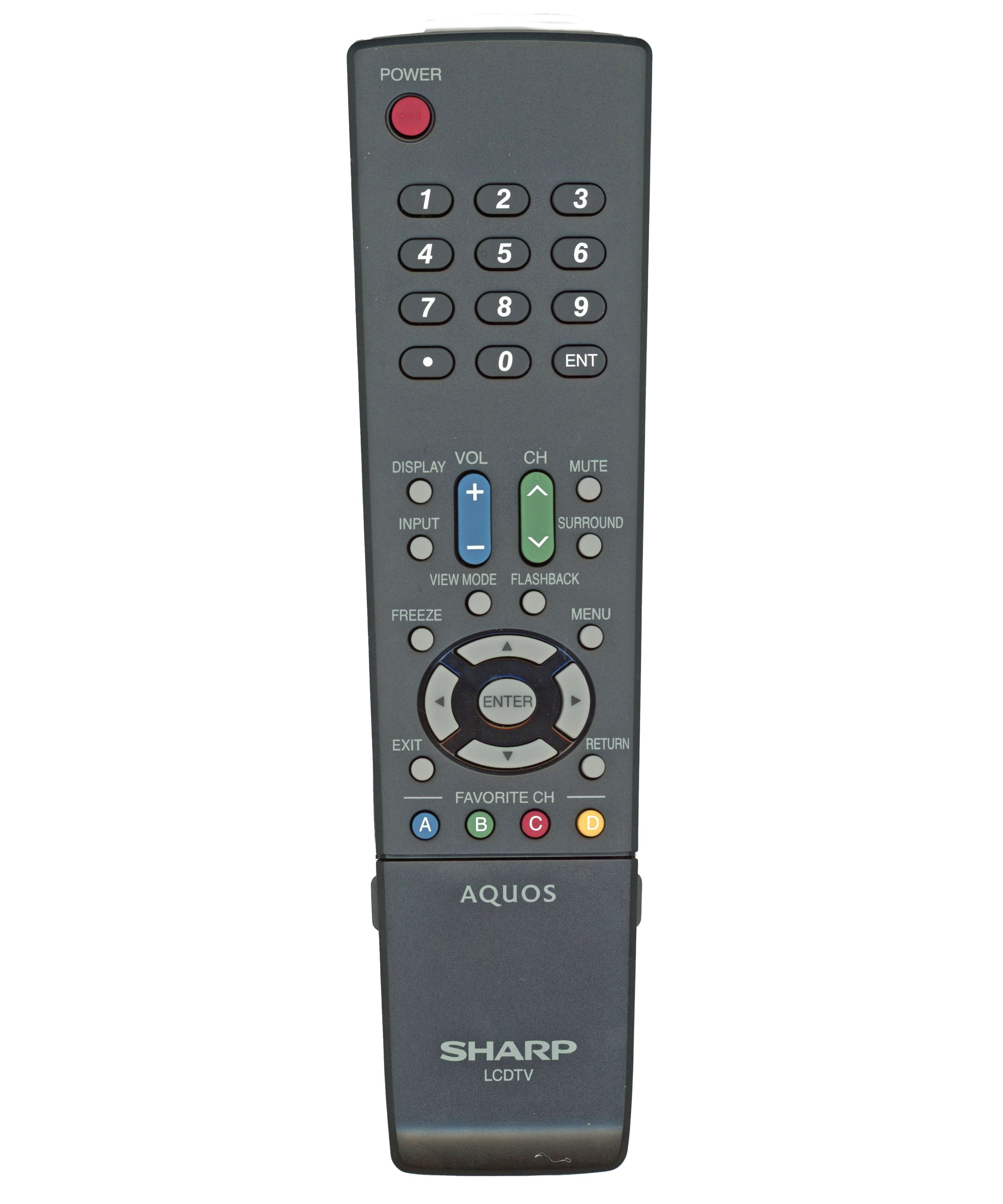 Sharp GA549WJSA TV Remote Control