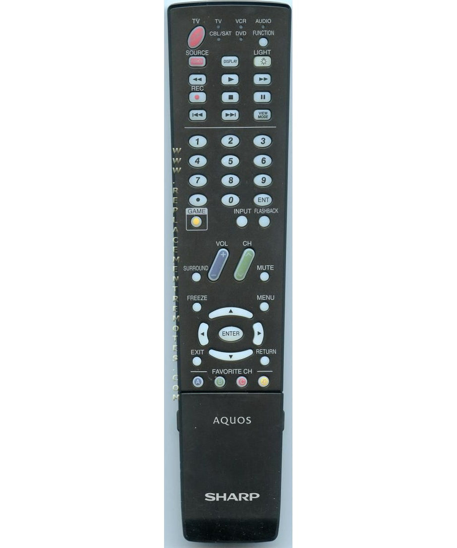 Sharp GA551WJSA TV Remote Control