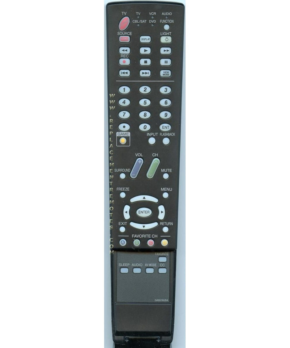 Sharp GA551WJSA TV Remote Control