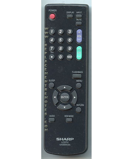 Sharp GA566WJSA TV Remote Control