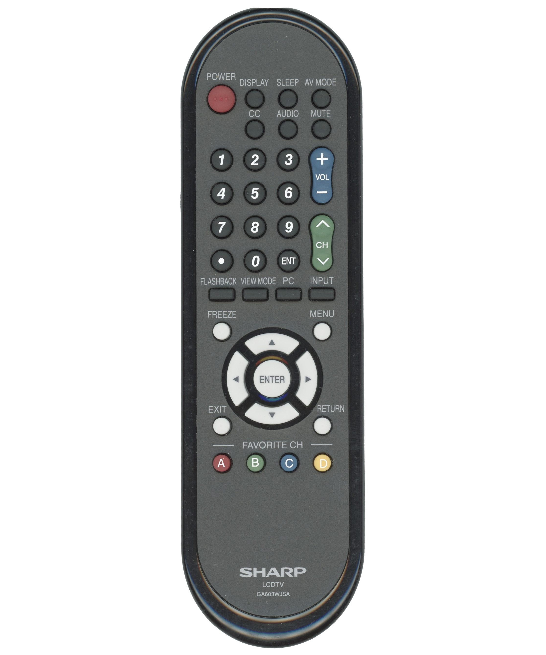 Sharp GA603WJSA TV Remote Control