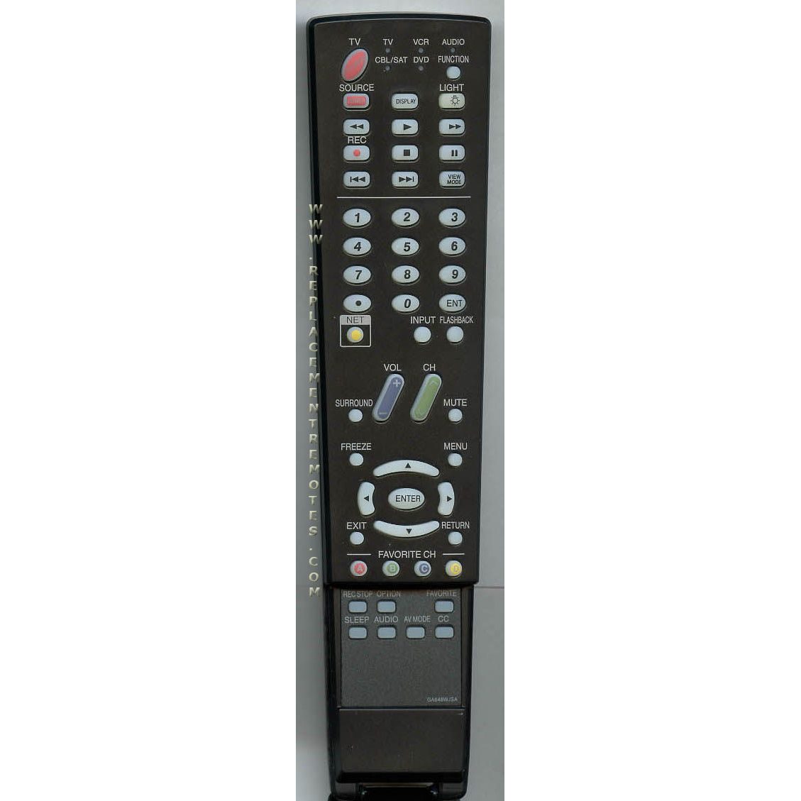 Sharp GA648WJSA Aquos TV Remote Control