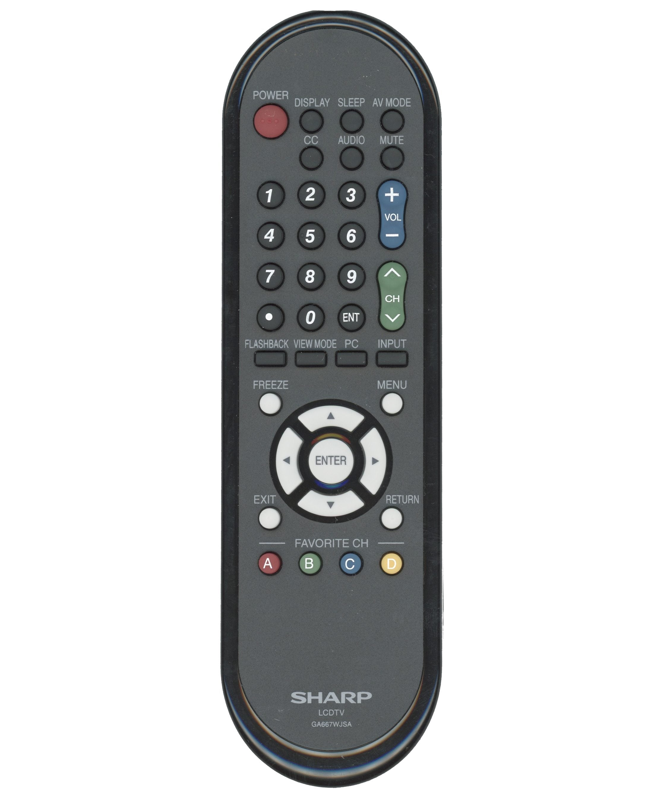 Sharp GA667WJSA TV Remote Control