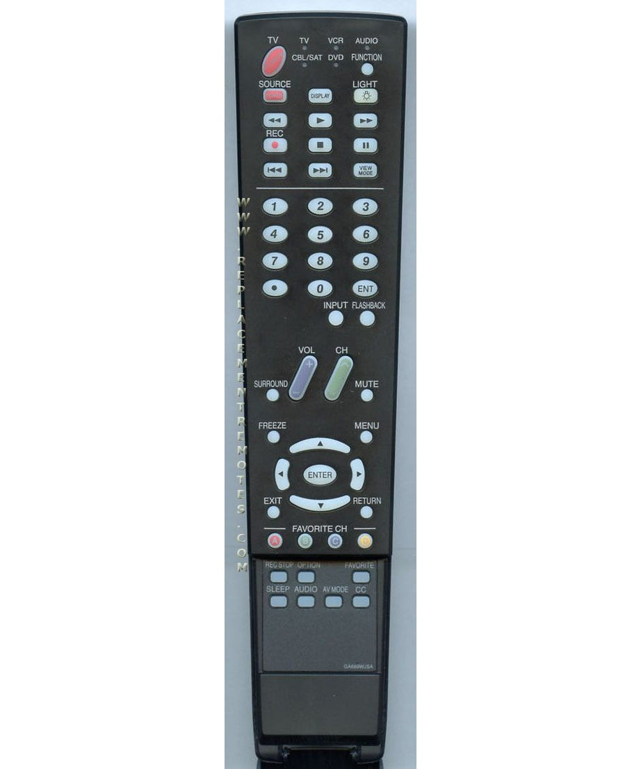 Sharp GA669WJSA TV Remote Control