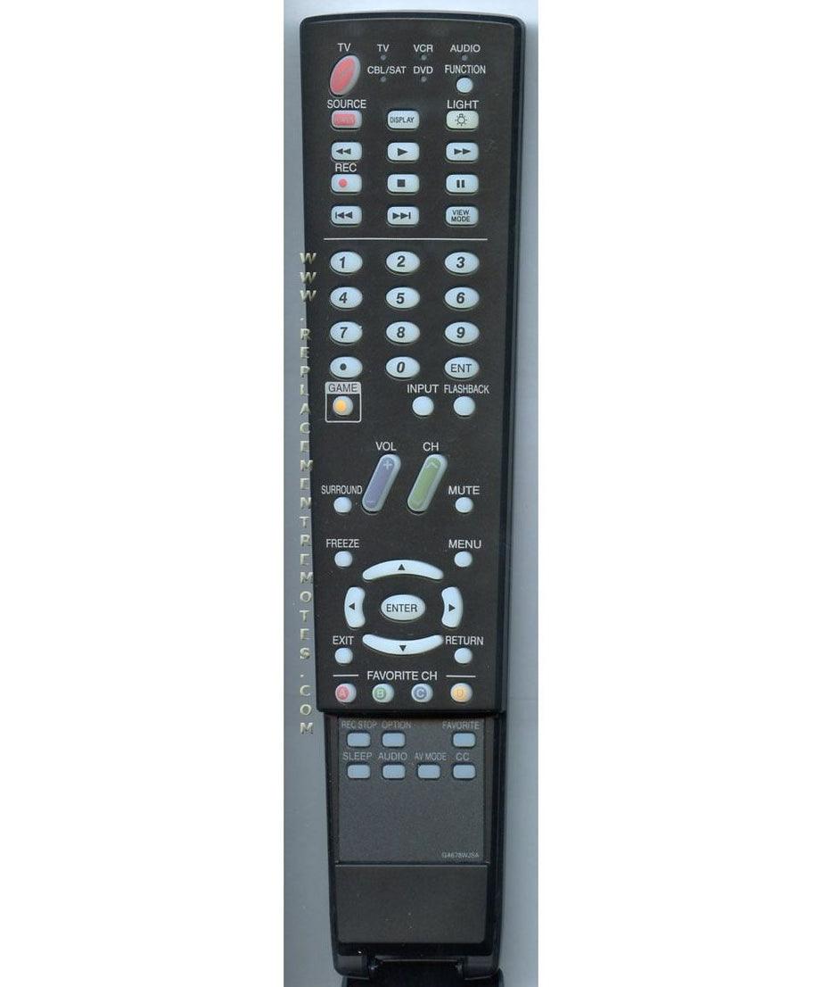 Sharp GA678WJSA TV Remote Control