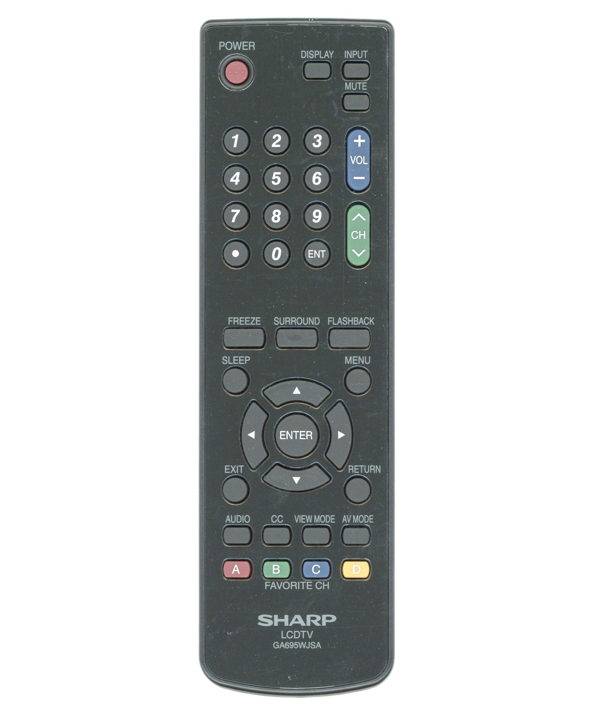 Sharp GA695WJSA TV Remote Control