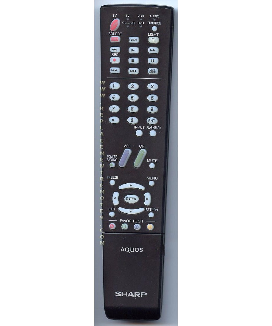 Sharp GA724WJSA TV Remote Control