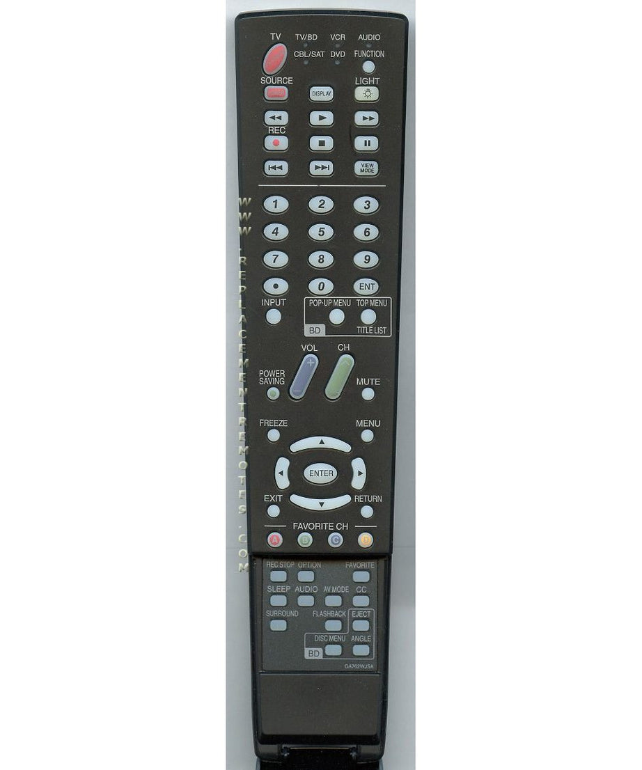 Sharp GA762WJSA TV Remote Control