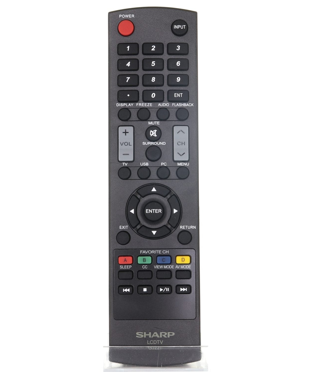 Sharp GJ221 TV Remote Control