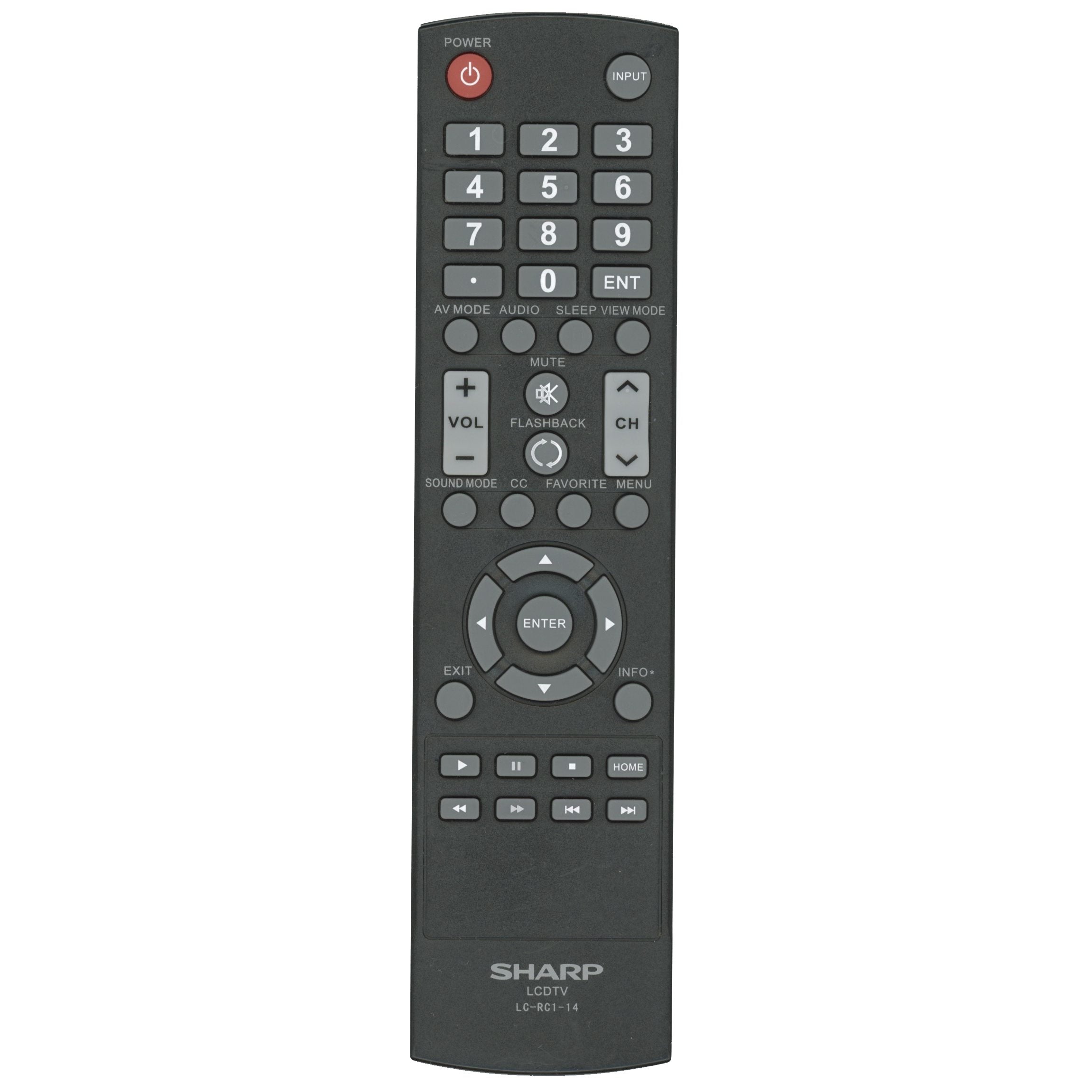 Sharp LCRC114 TV Remote Control