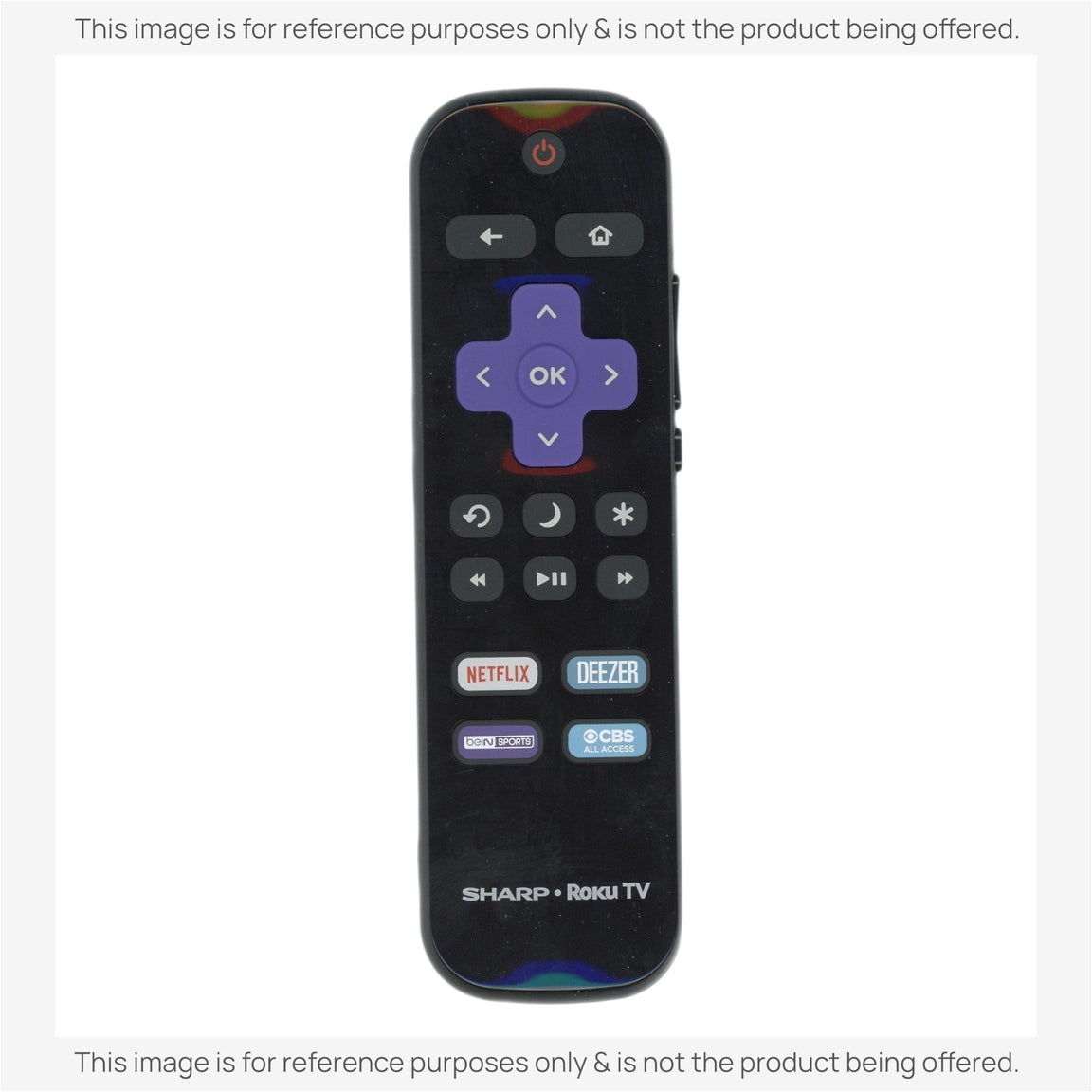 Substitute for Sharp LC-RCRUDCA-20A ROKU TV Remote Control LCRCRUDCA20A [RRLC16]