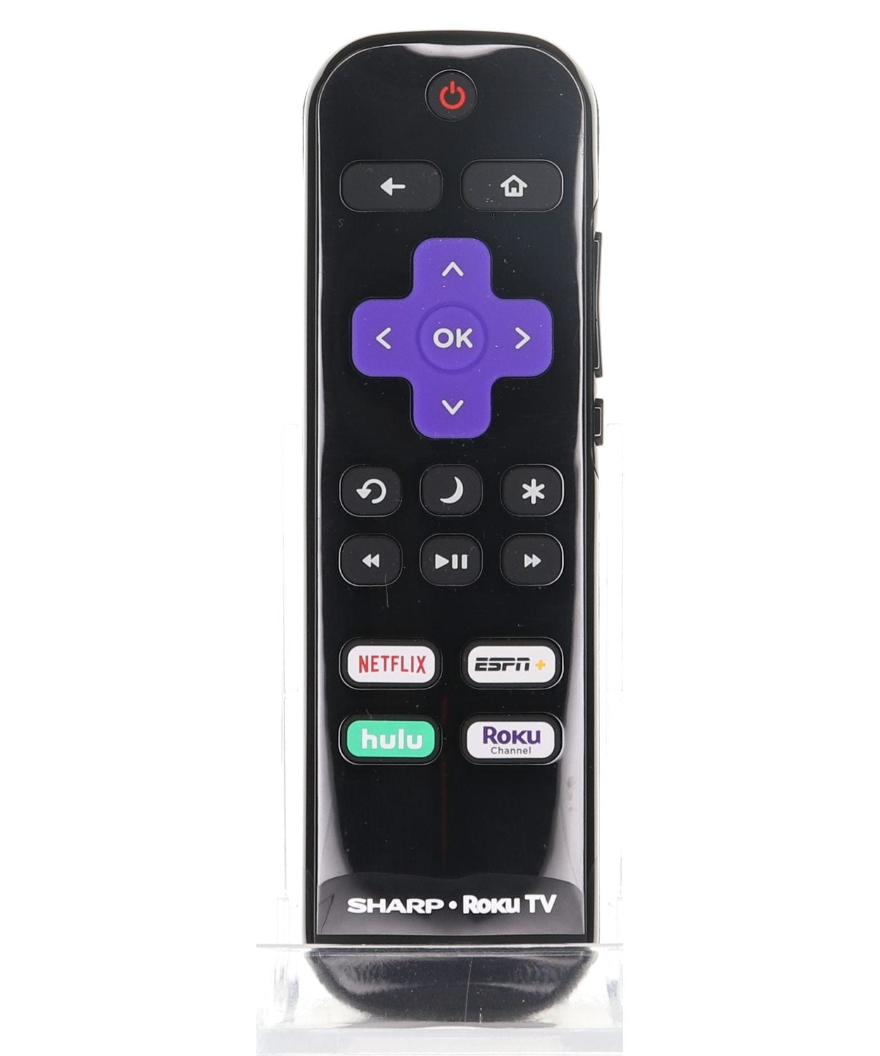 Sharp LC-RCRUDUS-21 2020 ROKU TV Remote Control | Netflix | ESPN+ | Hulu | Roku Channel - LCRCRUDUS21