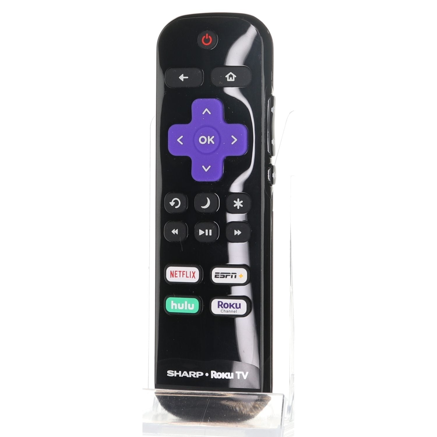 Sharp LC-RCRUDUS-21 2020 ROKU TV Remote Control | Netflix | ESPN+ | Hulu | Roku Channel - LCRCRUDUS21