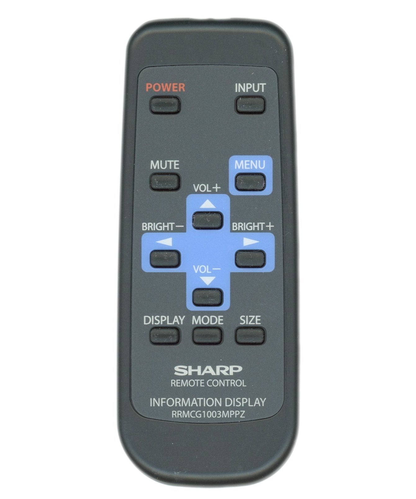 Sharp RRMCG1003MPPZ Monitor Remote Control | IR - RRMCG1003MPPZ