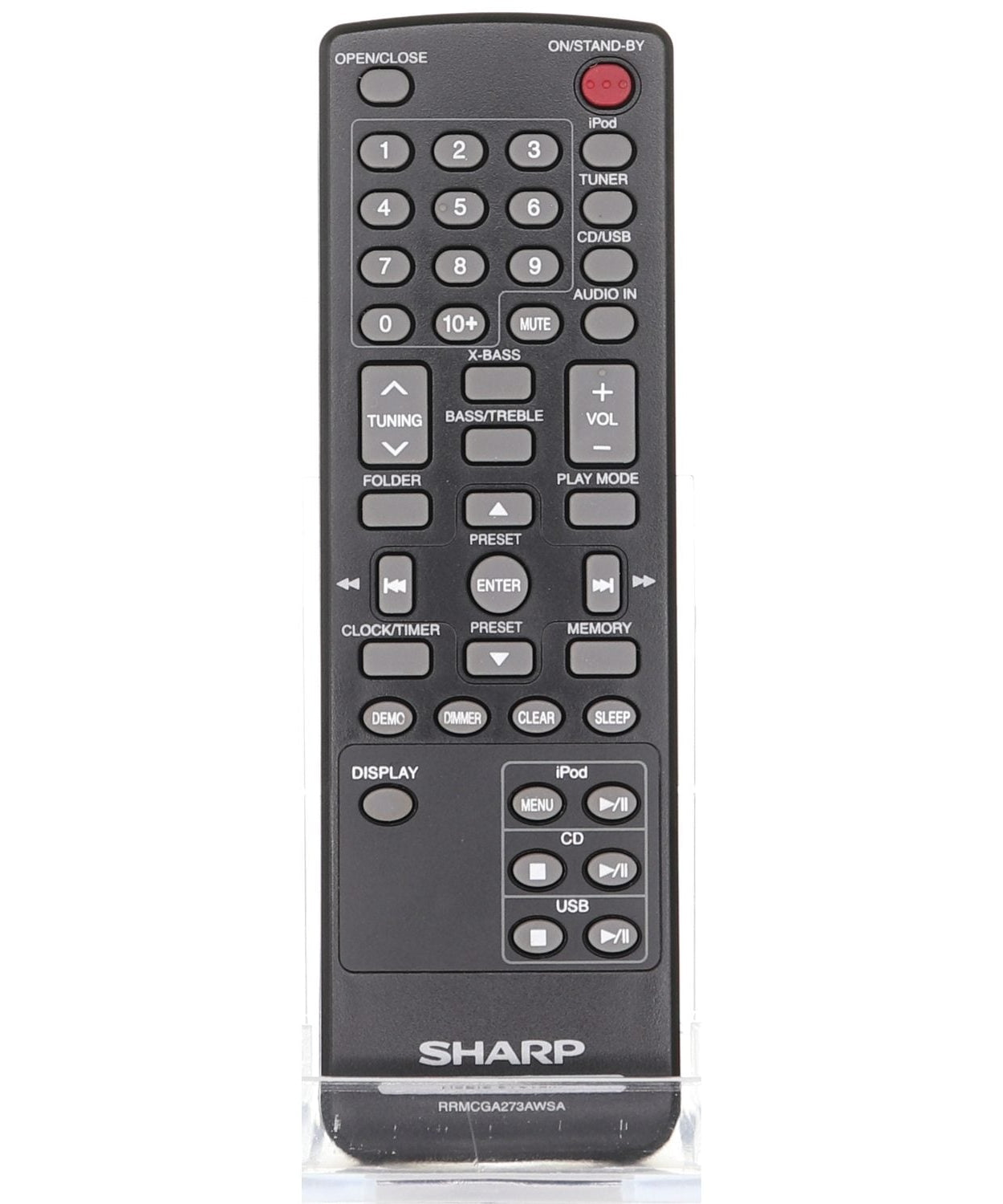Sharp RRMCGA273AWSA Audio Remote Control