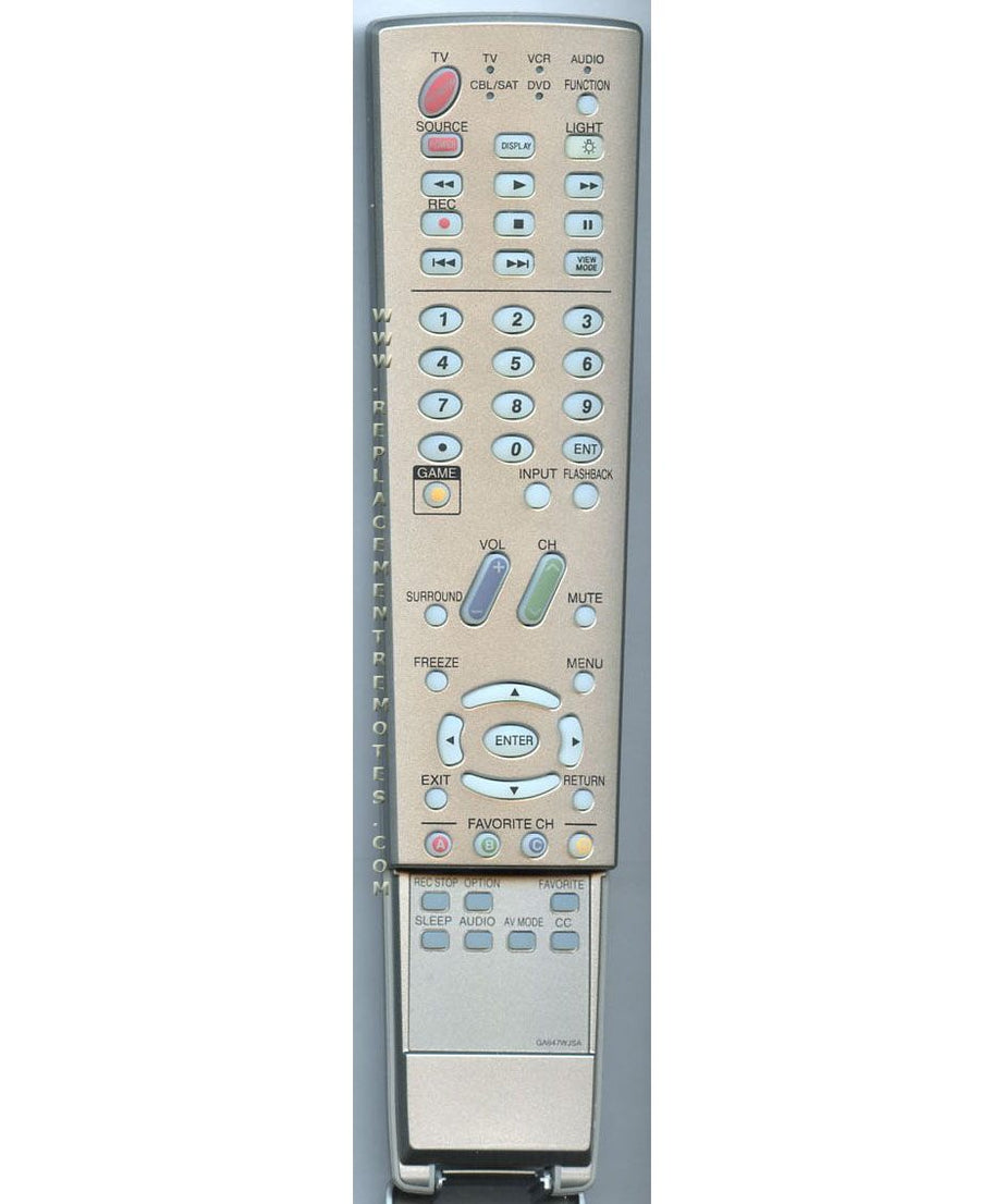 Sharp RRMCGA647WJSA TV Remote Control